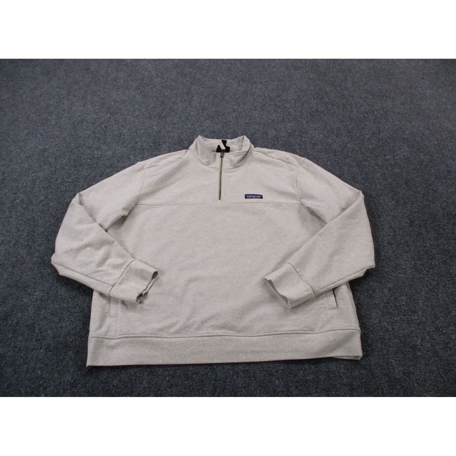 Patagonia Patagonia Jacket Mens XL White 1/4 Zip Lightweight Windproof Thermal Fleece Logo 42150 Size US XL / EU 56 / 4 - 2 Thumbnail