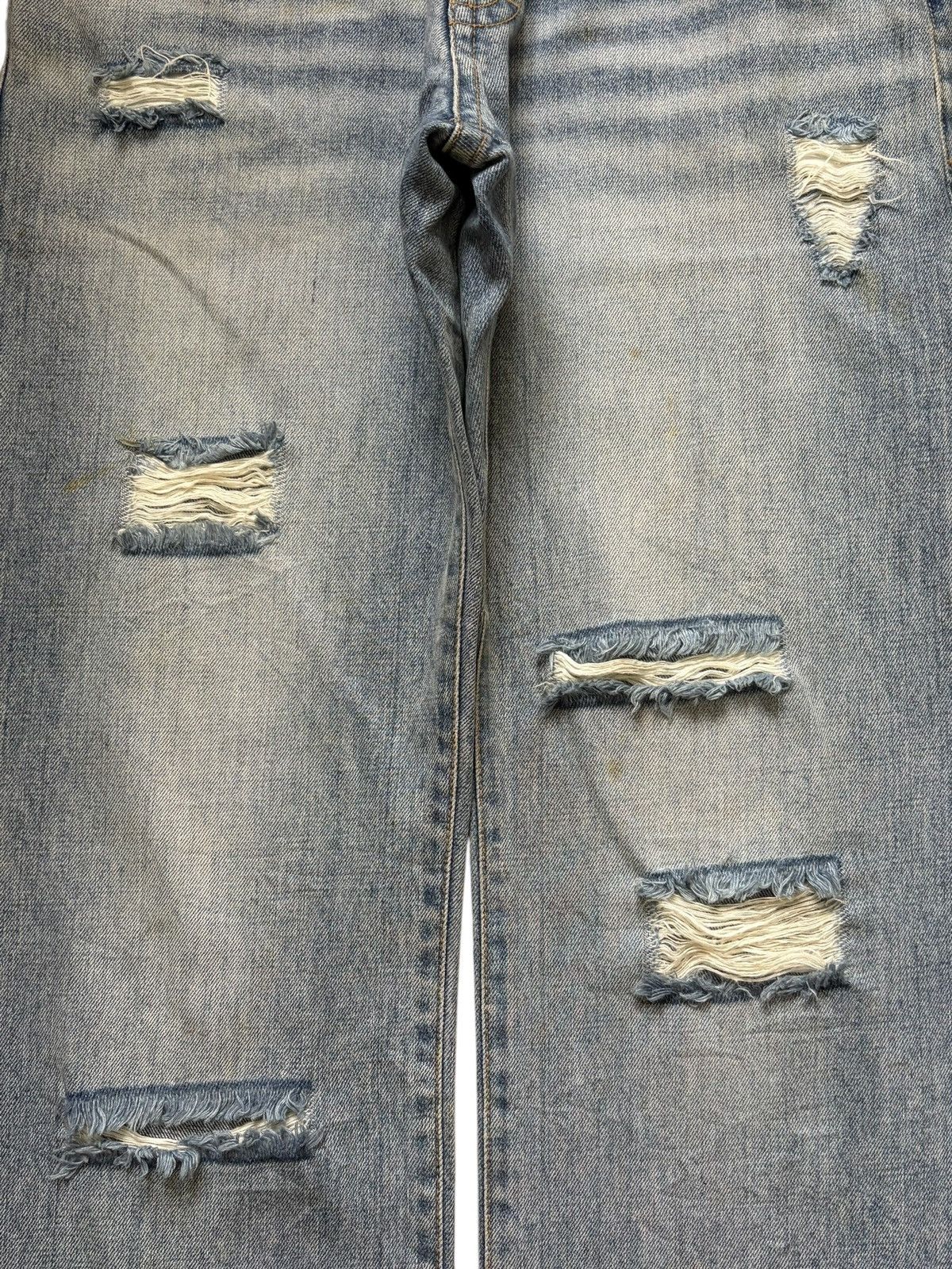 Fubu Vintage Coco Lulu Faded Wash Distress Baggy Jeans Size 31" - 3 Thumbnail