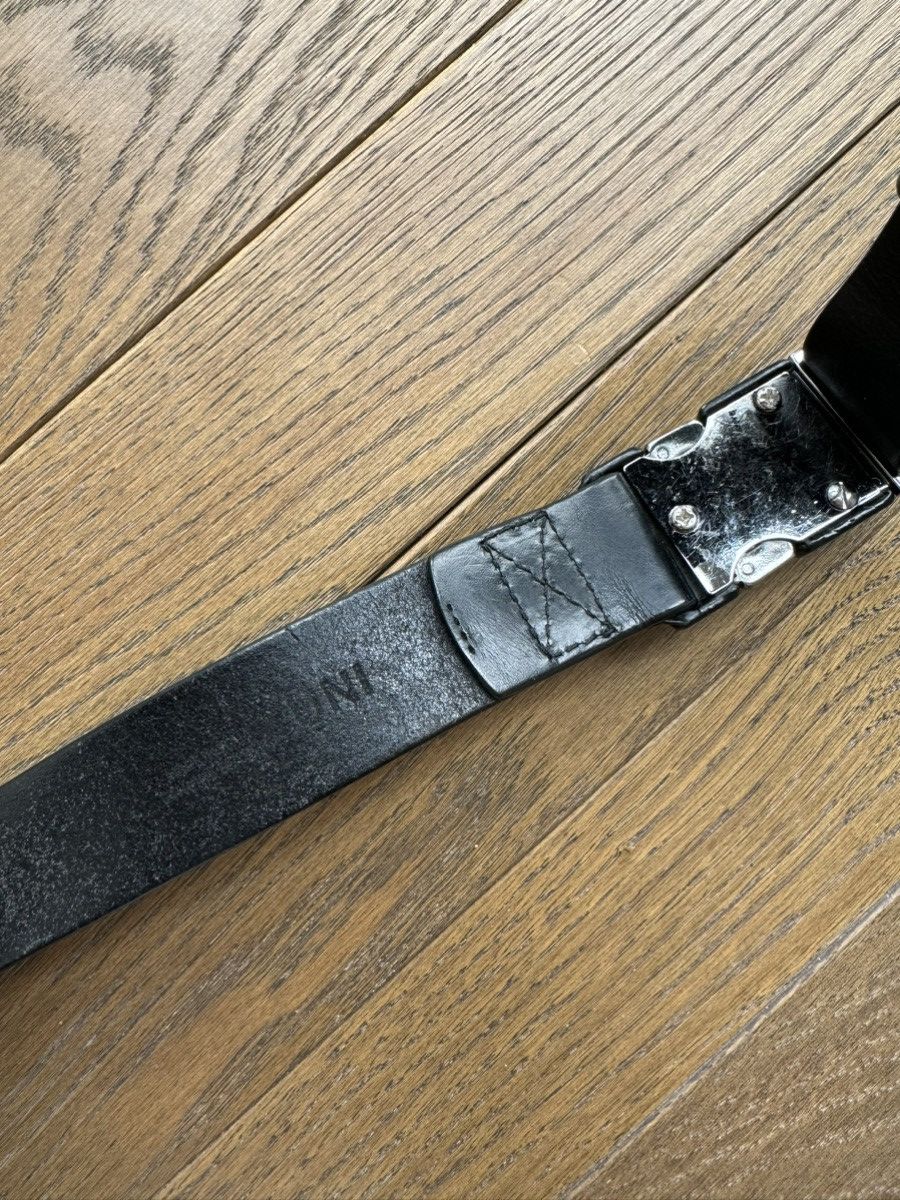 Maison Margiela [OS] Push Release Buckle Belt in Black Leather Size ONE SIZE - 4 Thumbnail