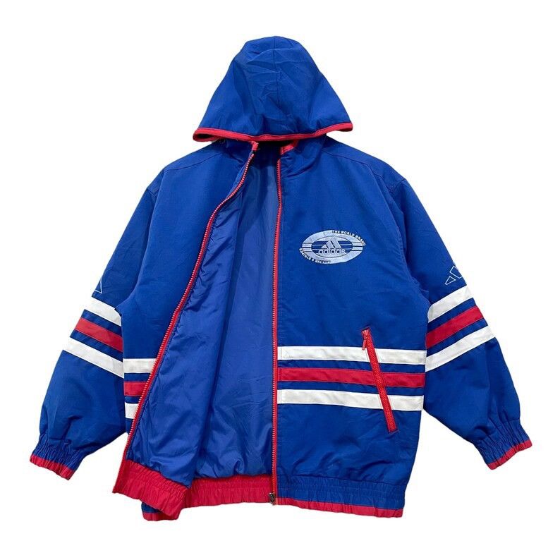 Adidas × Vintage Vintage Adidas Bomber Hoodie Jacket Size US M / EU 48-50 / 2 - 2 Thumbnail
