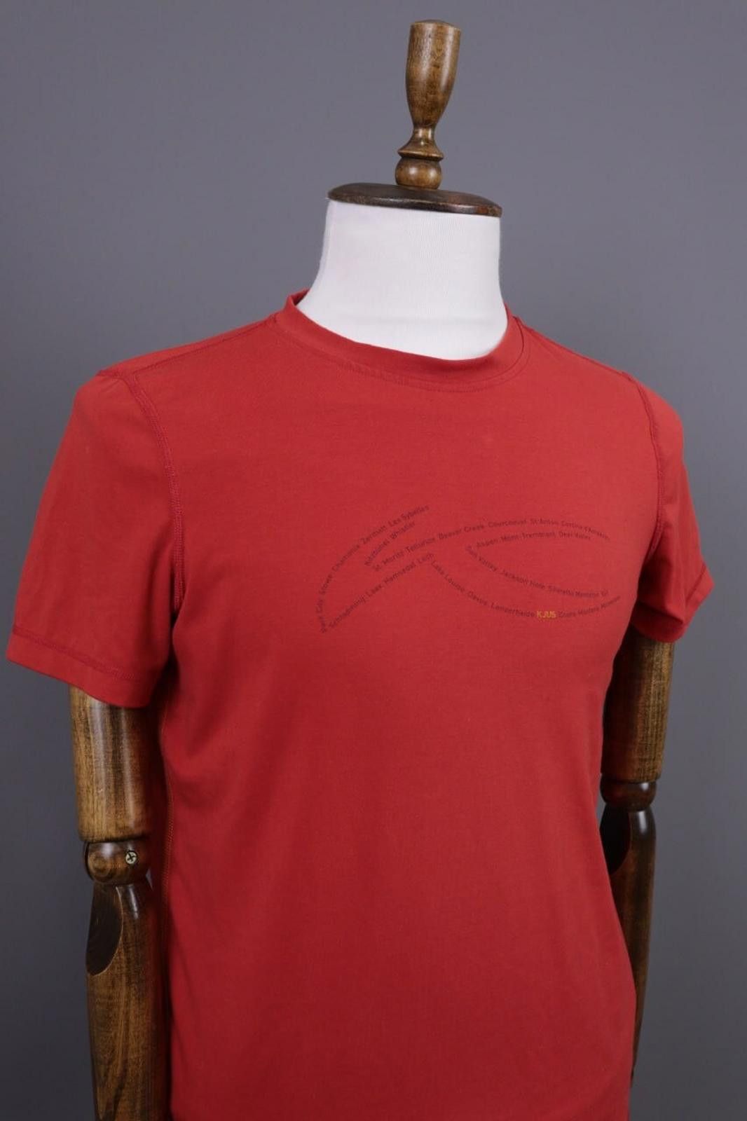 KJUS Men Kjus Red Uncopromising Big Logo T-Shirt Size 48 / M Size US M / EU 48-50 / 2 - 5 Thumbnail