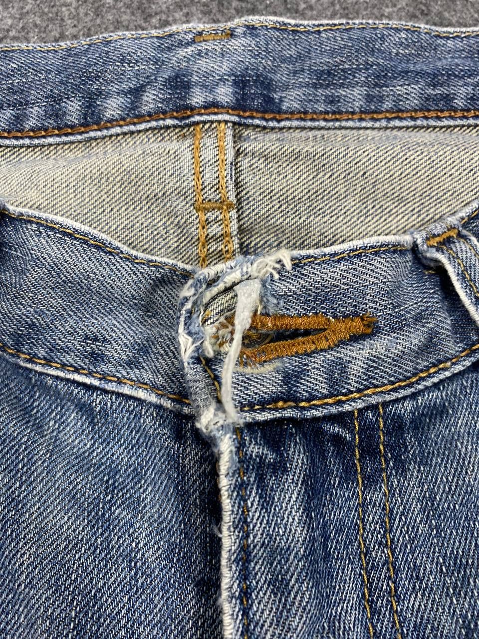 Edwin vintage edwin japan distressed reworked denim nice design Size US 38 / EU 54 - 14 Thumbnail