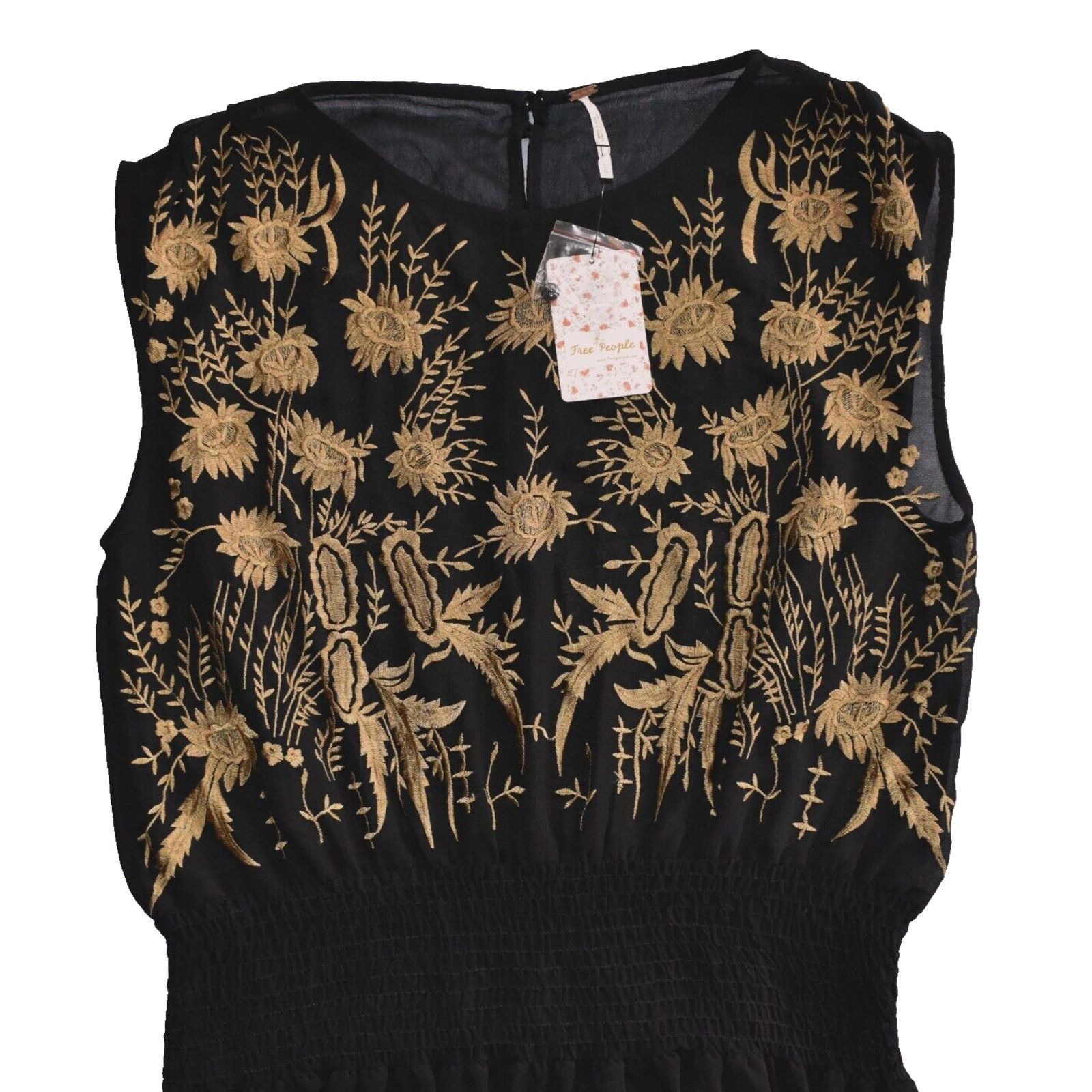 Free People FREE PEOPLE Garden of Bloom Embroidered Sheer Mini Dress L Size L / US 10 / IT 46 - 3 Thumbnail