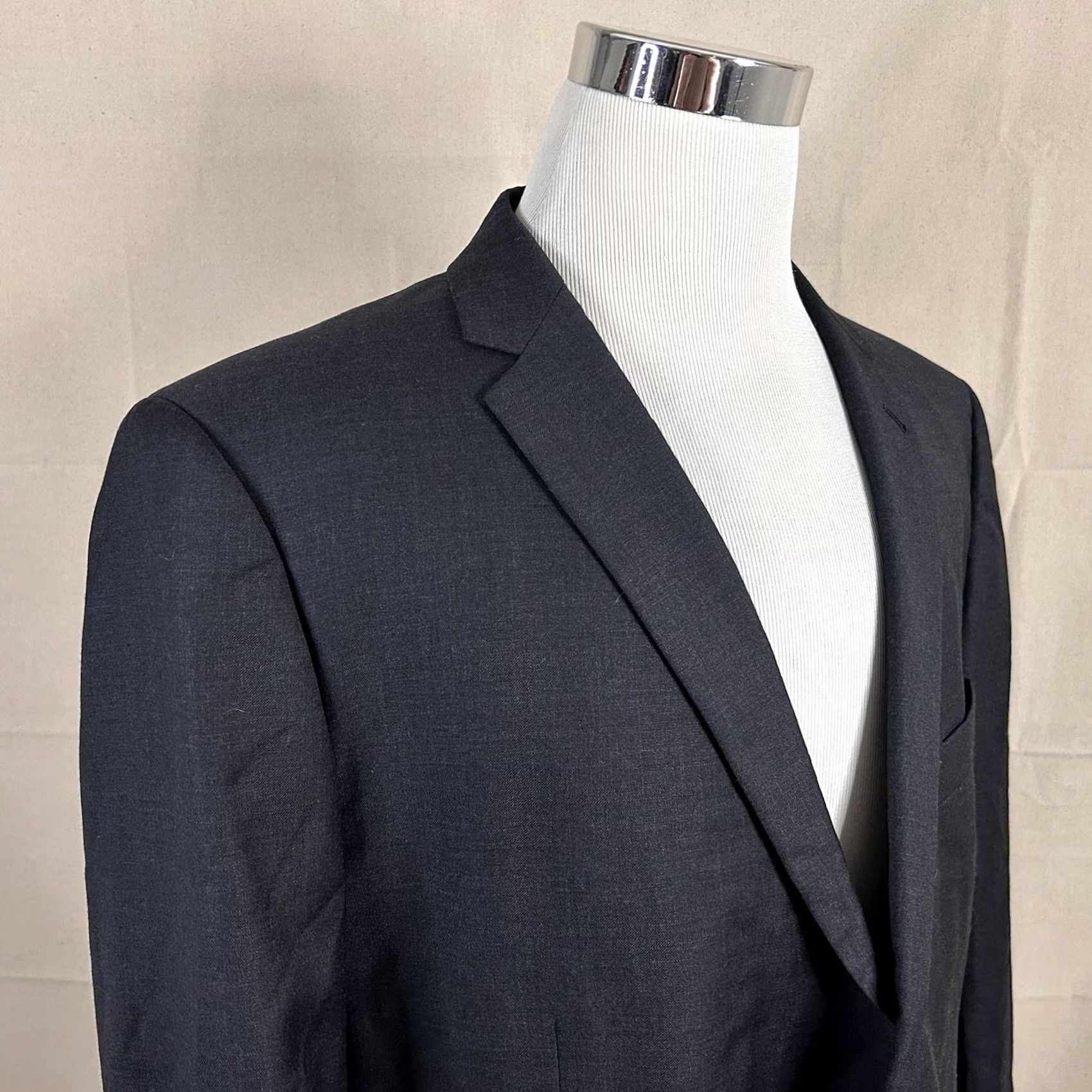 Doublet Indochino Sport Coat 48R Wool Dark Gray Two-Button Double-Vented Men Jacket Coat Regular Fit Chelsea-Notch Lapel 2 Piece Two Button Front Vintage: No Size US XS / EU 42 / 0 - 2 Thumbnail