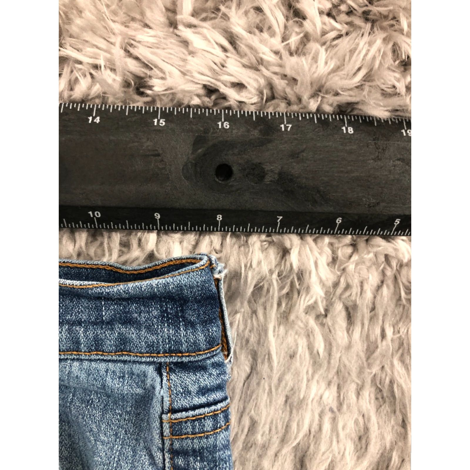 Vintage New York & Company Jeans Petite Womens Size 10P Medium Wash Blue Denim 5-Pocket Regular Fit Straight Zipper Button NY&C Size 32" / US 10 / IT 46 - 2 Thumbnail
