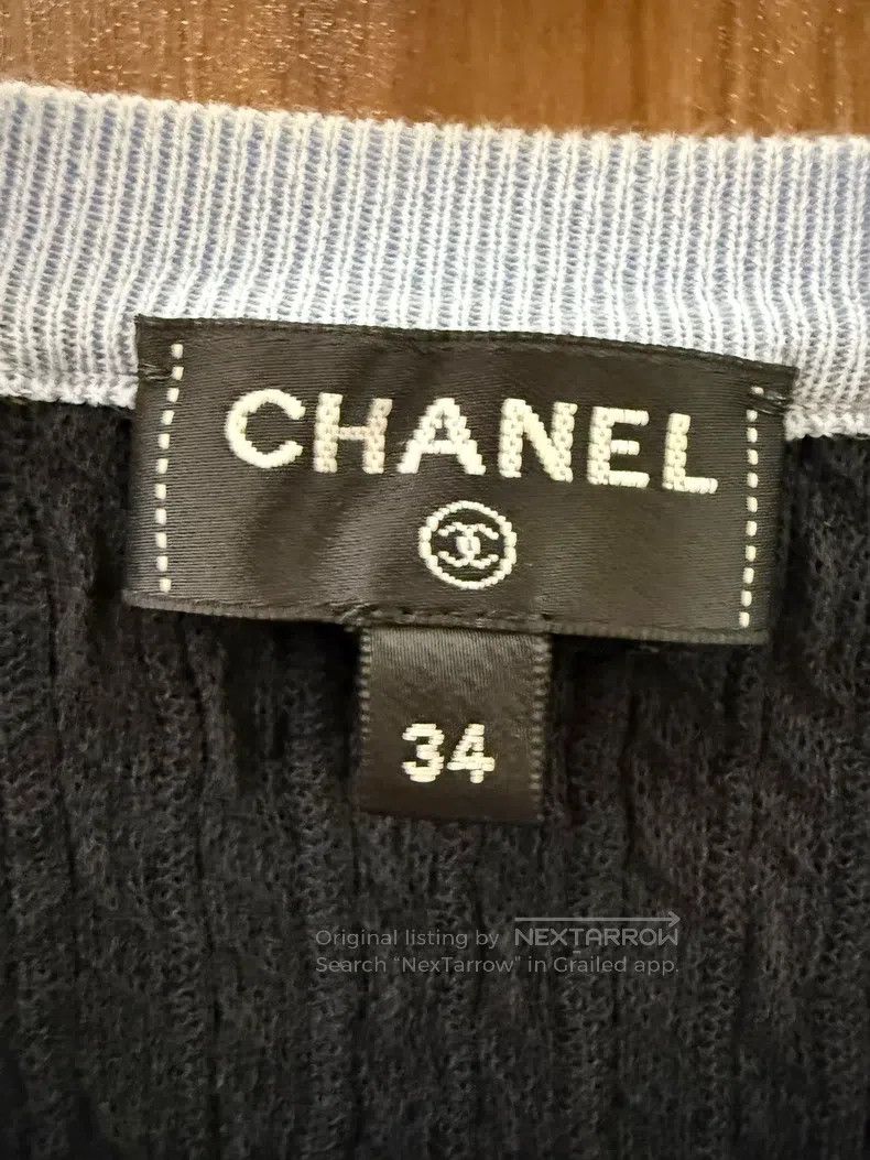 Chanel Chanel Black and blue colour-block knitted sweater Size XXS / US 00 / IT 34 - 4 Thumbnail