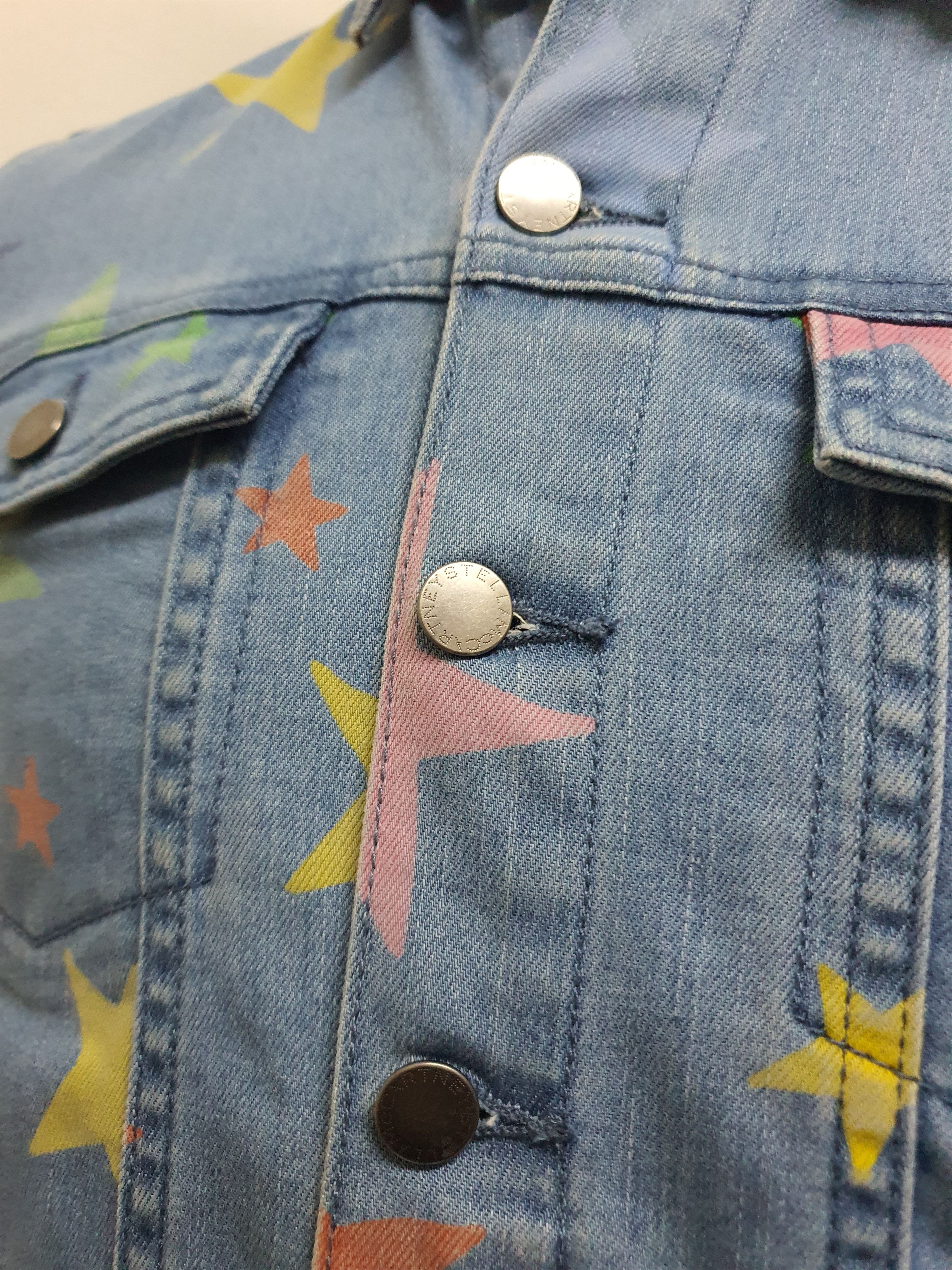 Stella McCartney STELLA McCARTNEY Stars Denim Jackets. Size XXS / US 00 / IT 34 - 9 Thumbnail