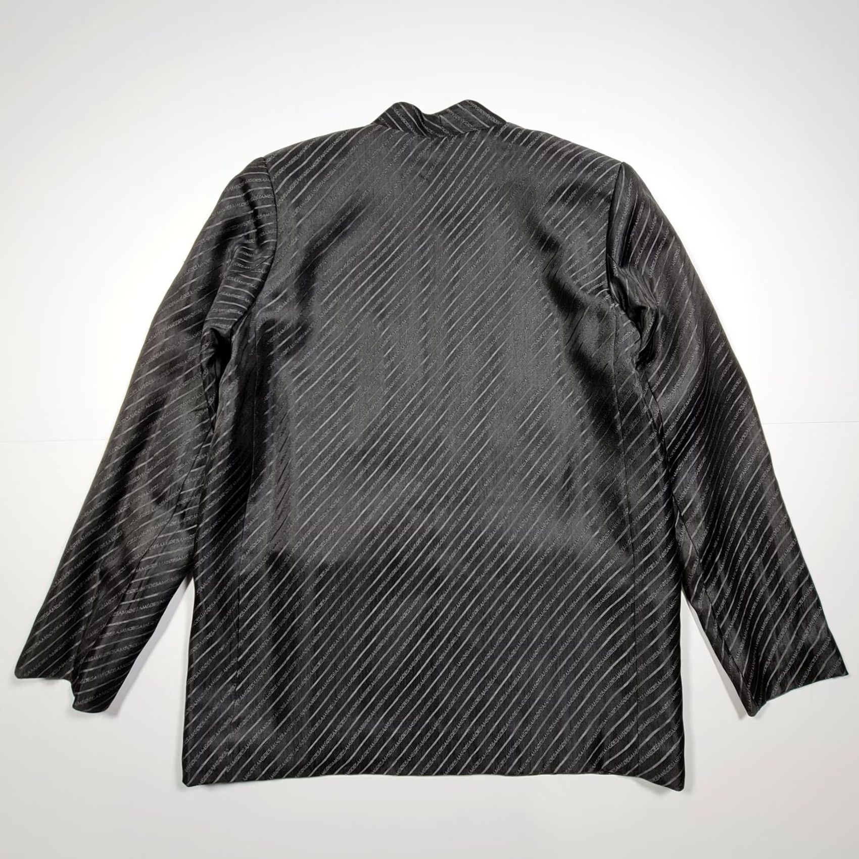 Vintage samsoe Blazer Black Small Womens Open Front Satin Ladies Size S / US 4 / IT 40 - 6 Thumbnail