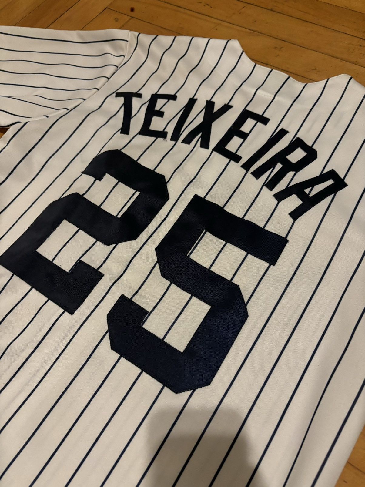 Majestic × New York Yankees × Vintage Majestic World Series New York Yankees Mark Teixeira Jersey Size US M / EU 48-50 / 2 - 6 Thumbnail