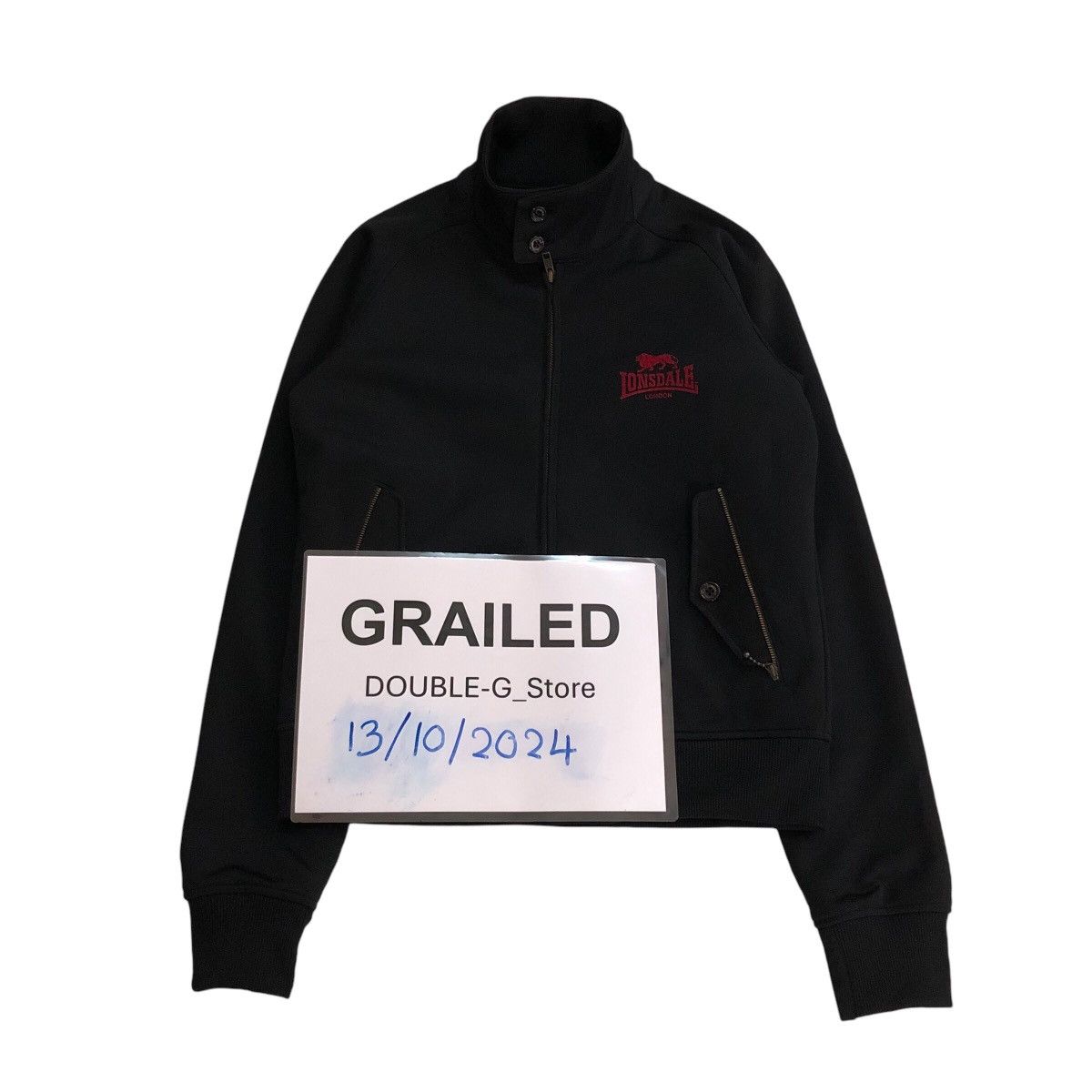 Japanese Brand 📌Vintage Bomber Jacket Biker Lonsdale London Big Logo Size US M / EU 48-50 / 2 - 1 Thumbnail