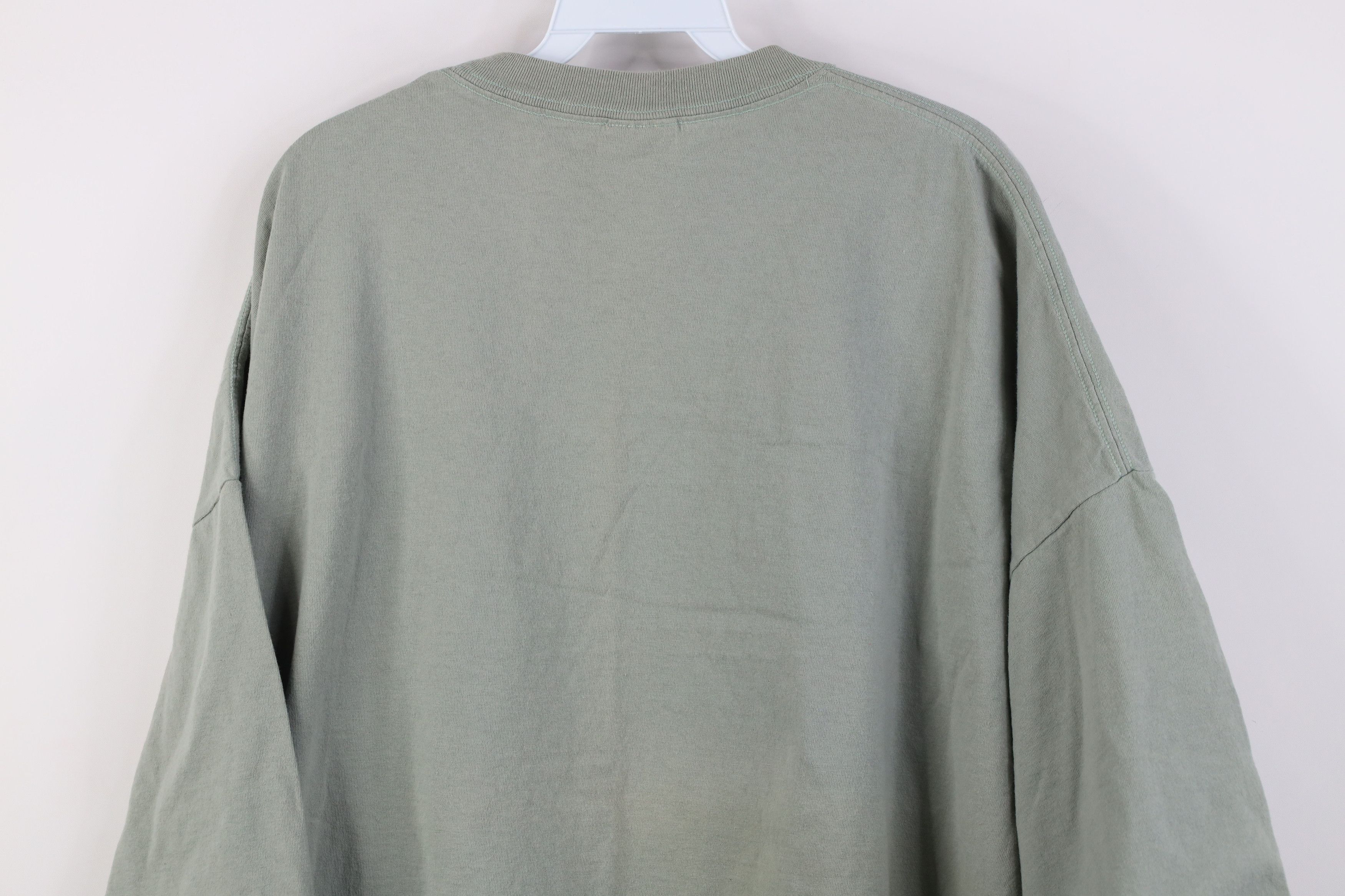 Vintage Vintage 90s Y2K Streetwear Cotton T-Shirt Light Green Size US XXL / EU 58 / 5 - 13 Thumbnail