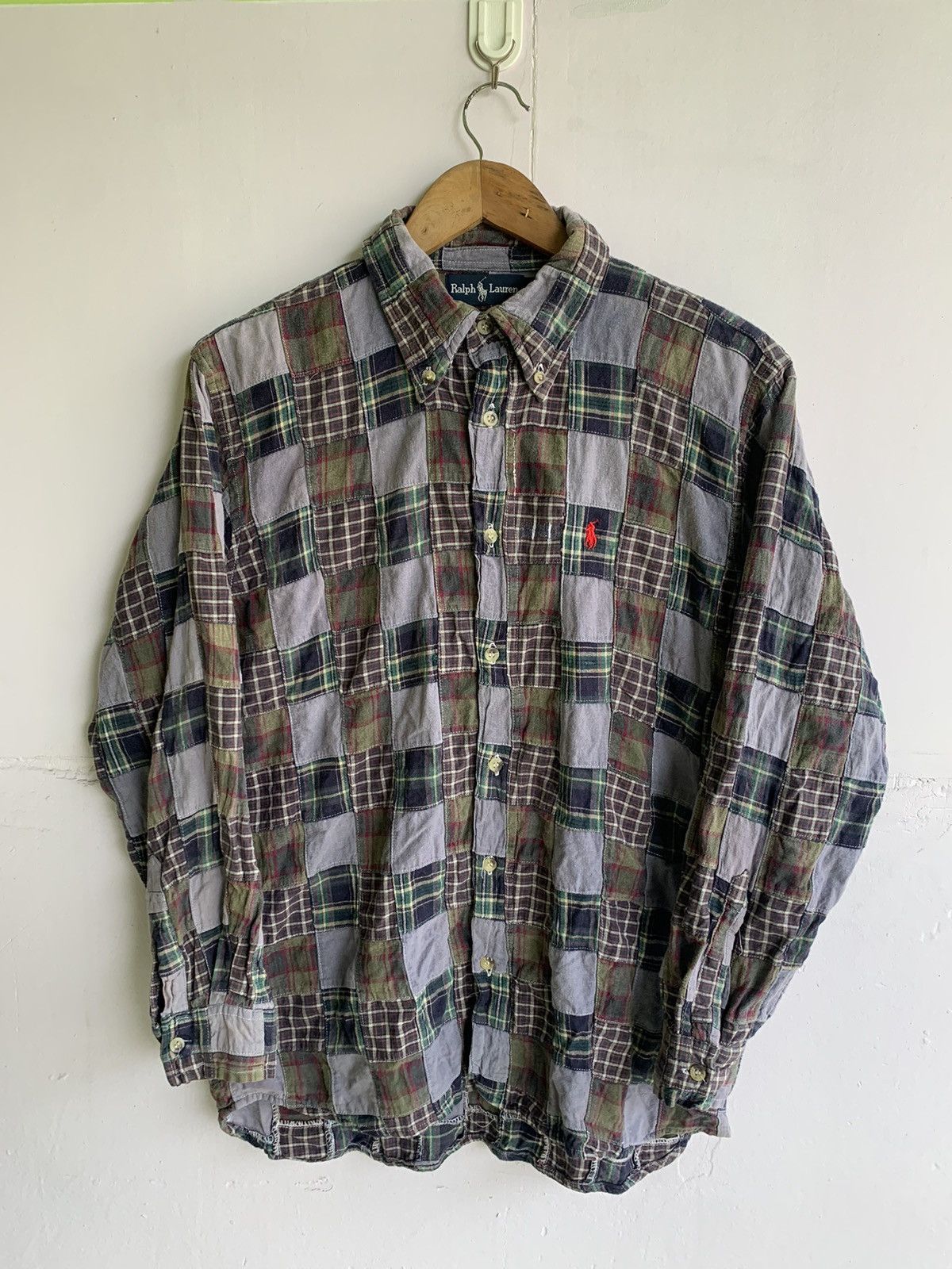 Ralph Lauren 💥Vintage Polo Ralph Lauren Patchwork Size US L / EU 52-54 / 3 - 1 Thumbnail