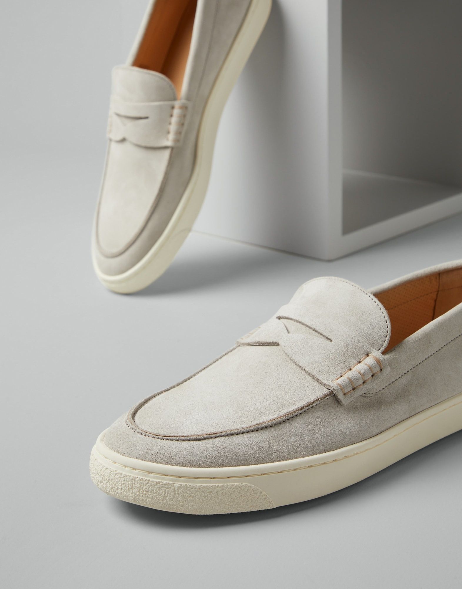 Brunello Cucinelli o1w1db10125 Loafers Sneakers in Natural Size US 10 / EU 43 - 4 Thumbnail