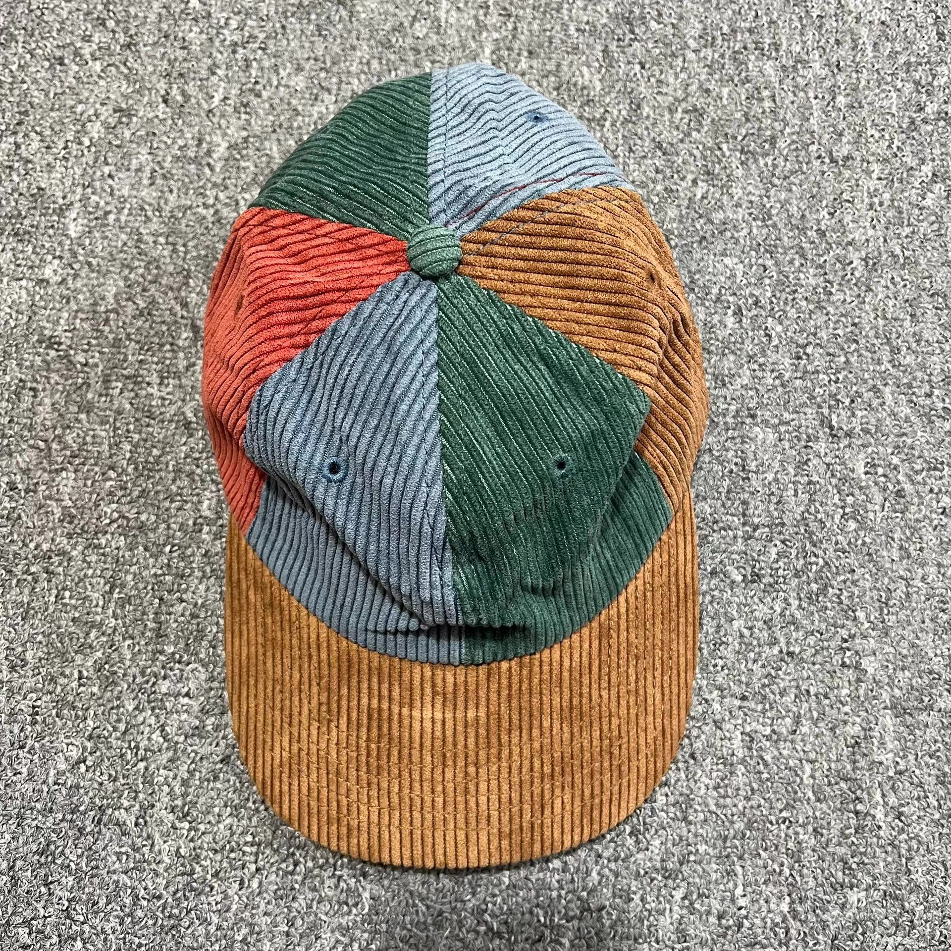 Billionaire Boys Club BBC Color-Block Corduroy Curved Brim Baseball Sun Hat Q7 Size ONE SIZE - 2 Thumbnail