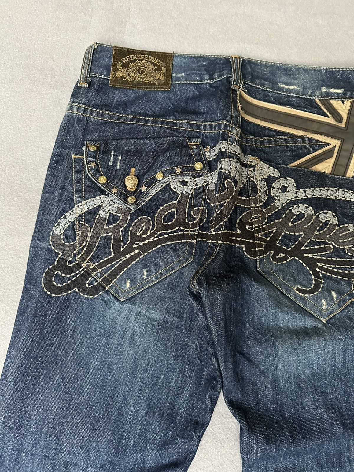 Japanese Brand Red Peppers Japan Distressed Denim Size US 32 / EU 48 - 14 Thumbnail