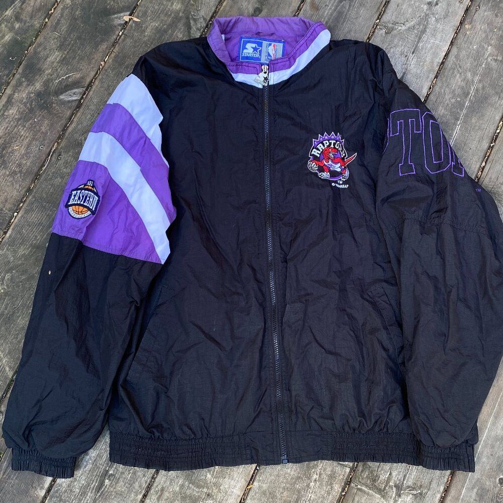 Starter Vintage Starter NBA Toronto Raptors Embroidered Windbreaker Size US XL / EU 56 / 4 - 2 Thumbnail