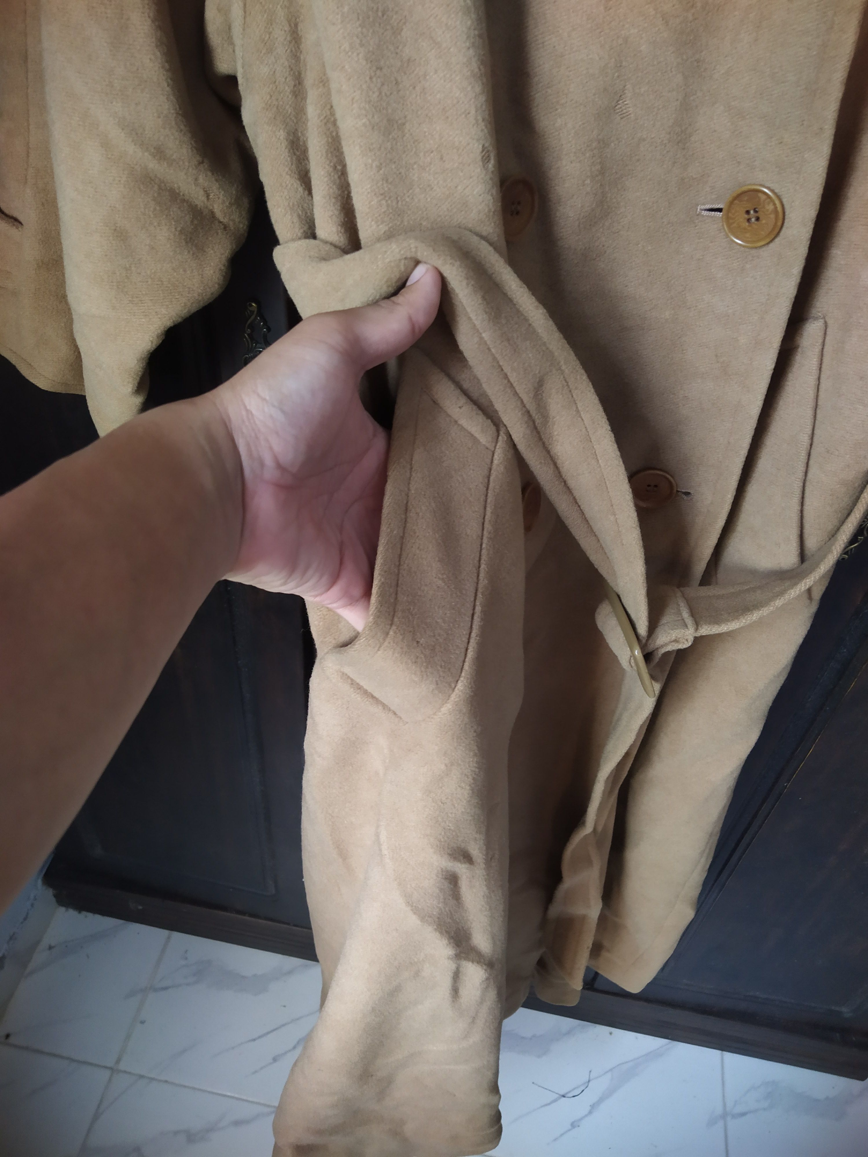Max Mara Max Mara Double-Breasted Belted Trench Coat Size XL / US 12-14 / IT 48-50 - 6 Thumbnail