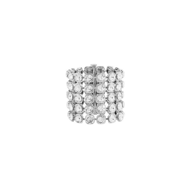 Balenciaga o1tr1nto0526 Size: OS / 10PM Bracelet in Shiny Silver Size ONE SIZE - 1 Thumbnail