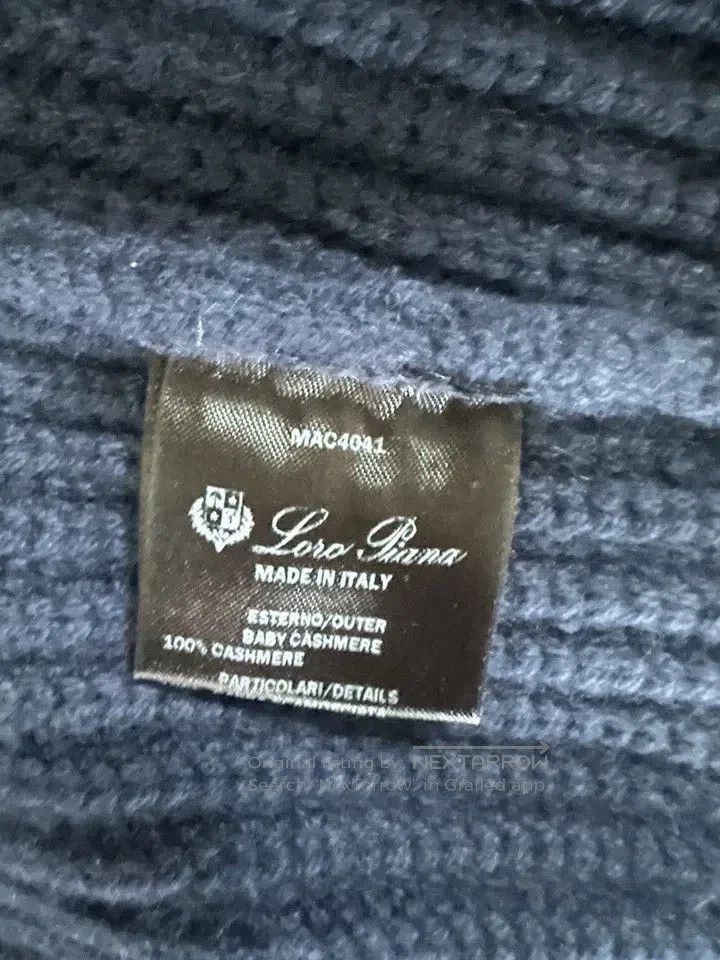 Loro Piana Loro Piana Men's cashmere mandarin collar knitted cardigan Size US L / EU 52-54 / 3 - 7 Thumbnail