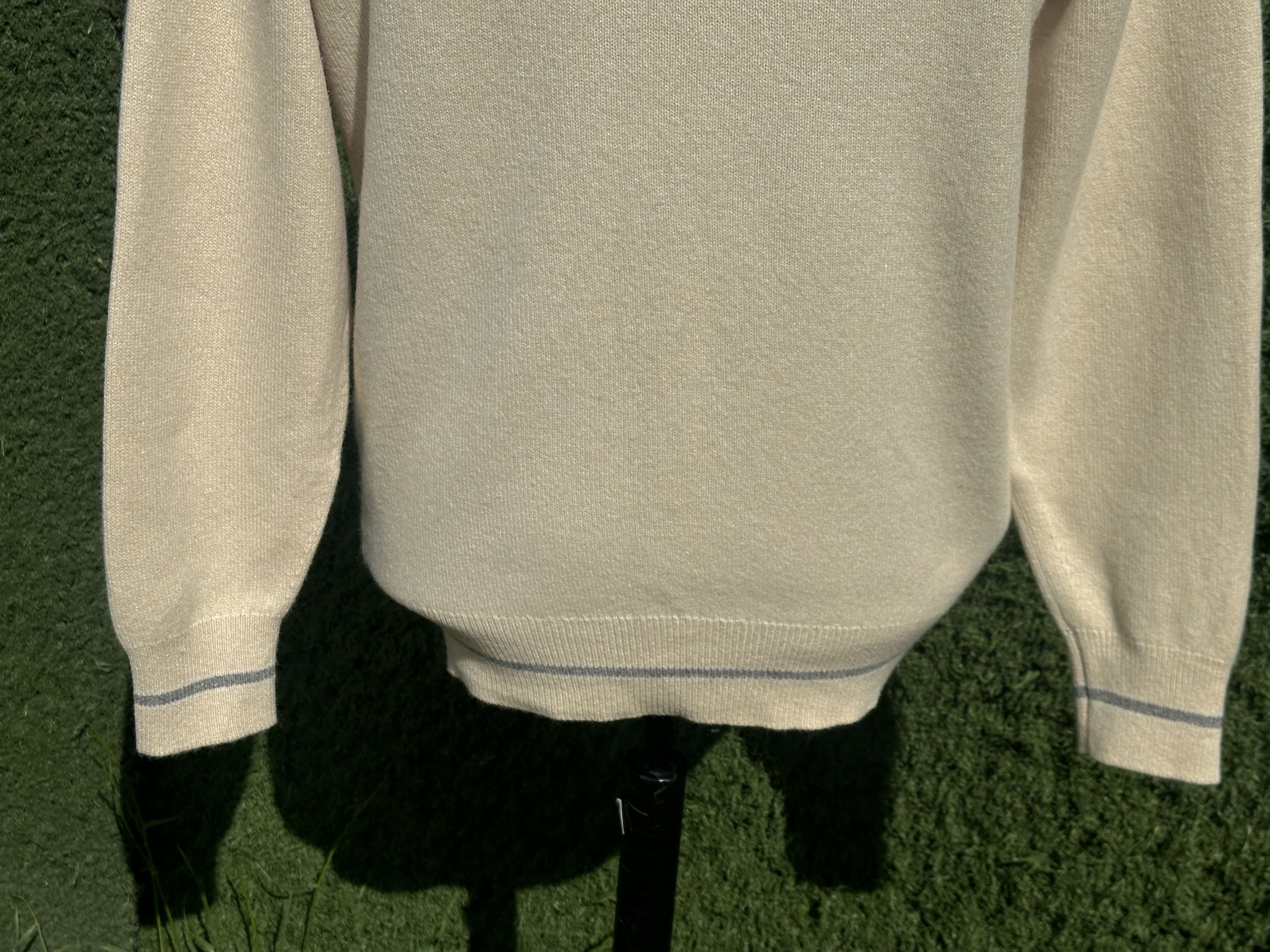 Loro Piana Knit Loro Piana 100% Cashmere Contrast Trim Cardigan 50 IT Size US M / EU 48-50 / 2 - 16 Thumbnail