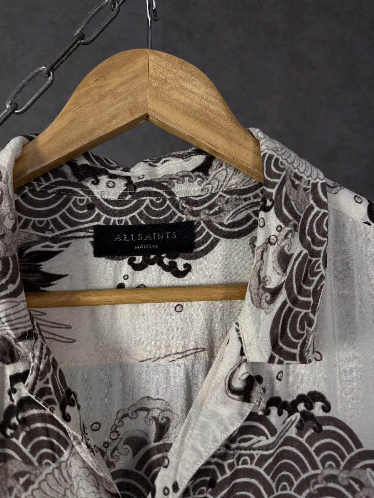 Allsaints Allsaints art crazy designer hawaiian shirt Size US M / EU 48-50 / 2 - 4 Thumbnail