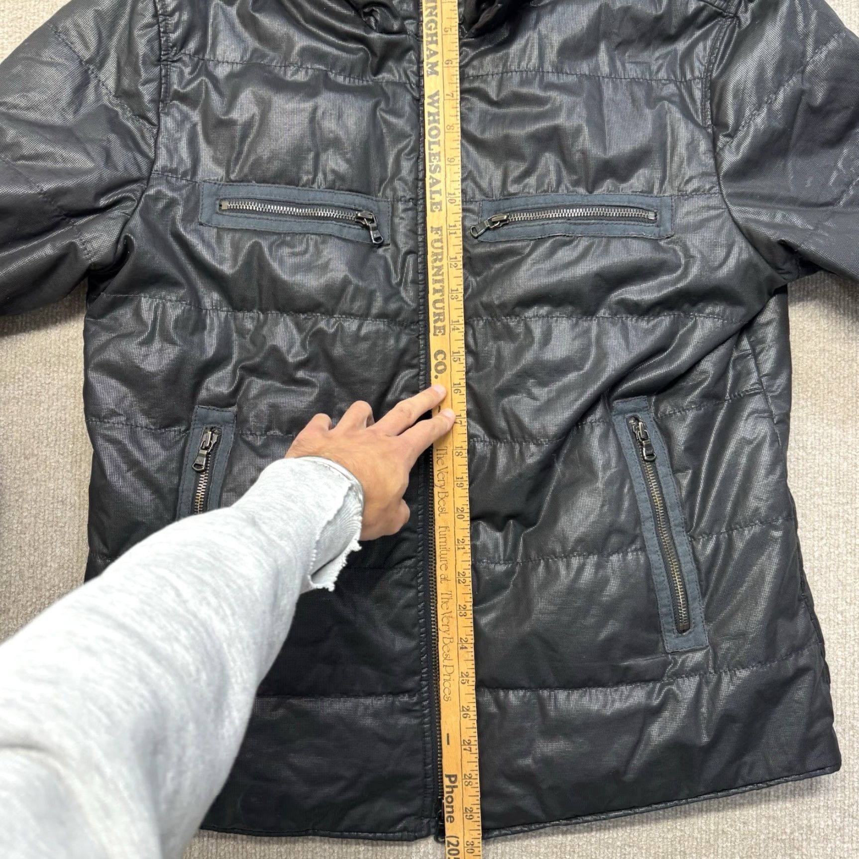 John Varvatos VINTAGE John Varvatos Star USA Mens L Quilted Puffer Hooded Jacket Full Zip Size US L / EU 52-54 / 3 - 5 Thumbnail