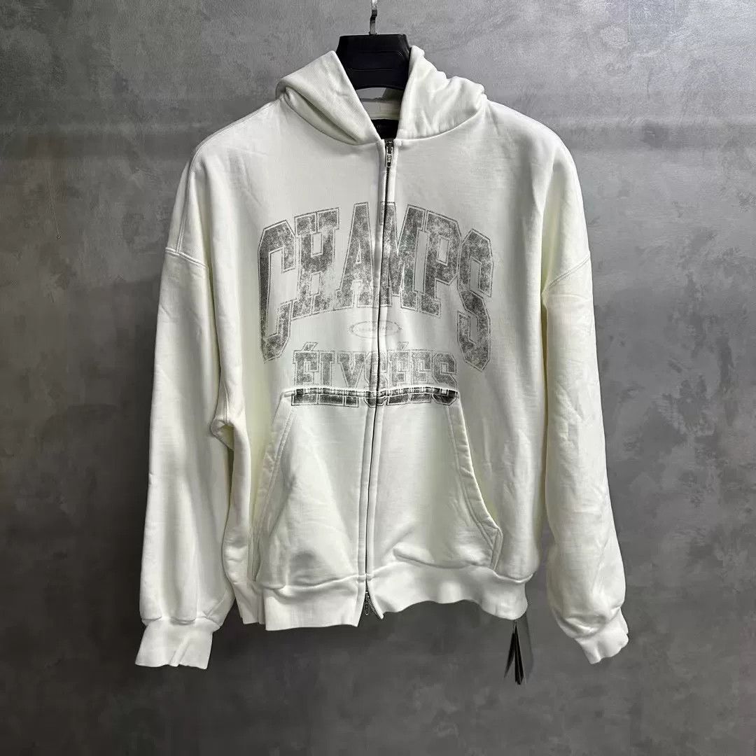 Balenciaga Balenciaga Printed Graphic White Hoodie s Men Size US S / EU 44-46 / 1 - 1 Thumbnail