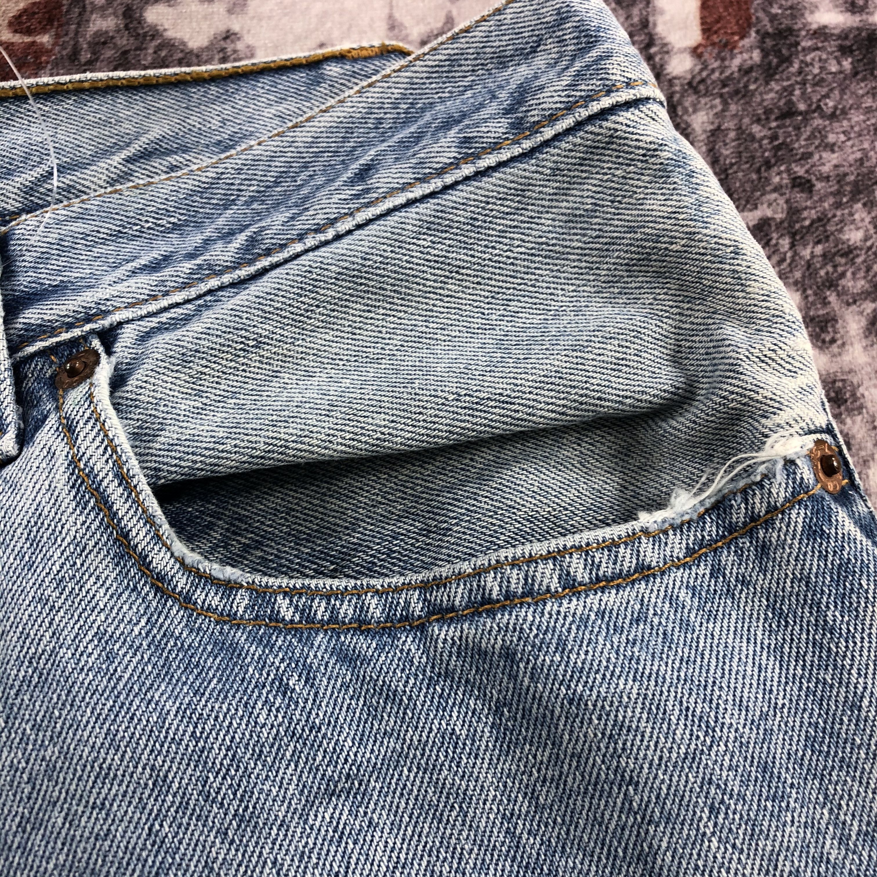 Levi's × Vintage Vintage 90s Blue Wash Levis 501 Jeans-JM2589 Size US 35 - 8 Thumbnail