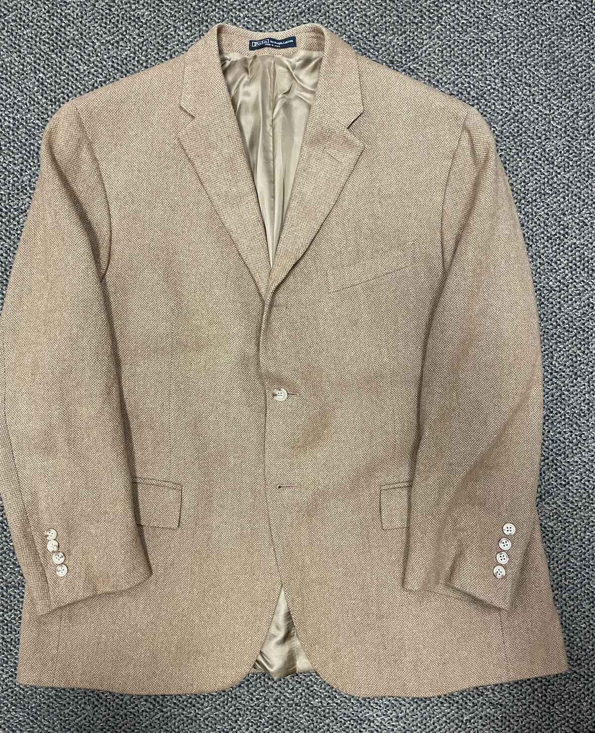 Polo Ralph Lauren × Vintage Vintage Hopsack Cashmere Jacket Size 46R - 6 Thumbnail