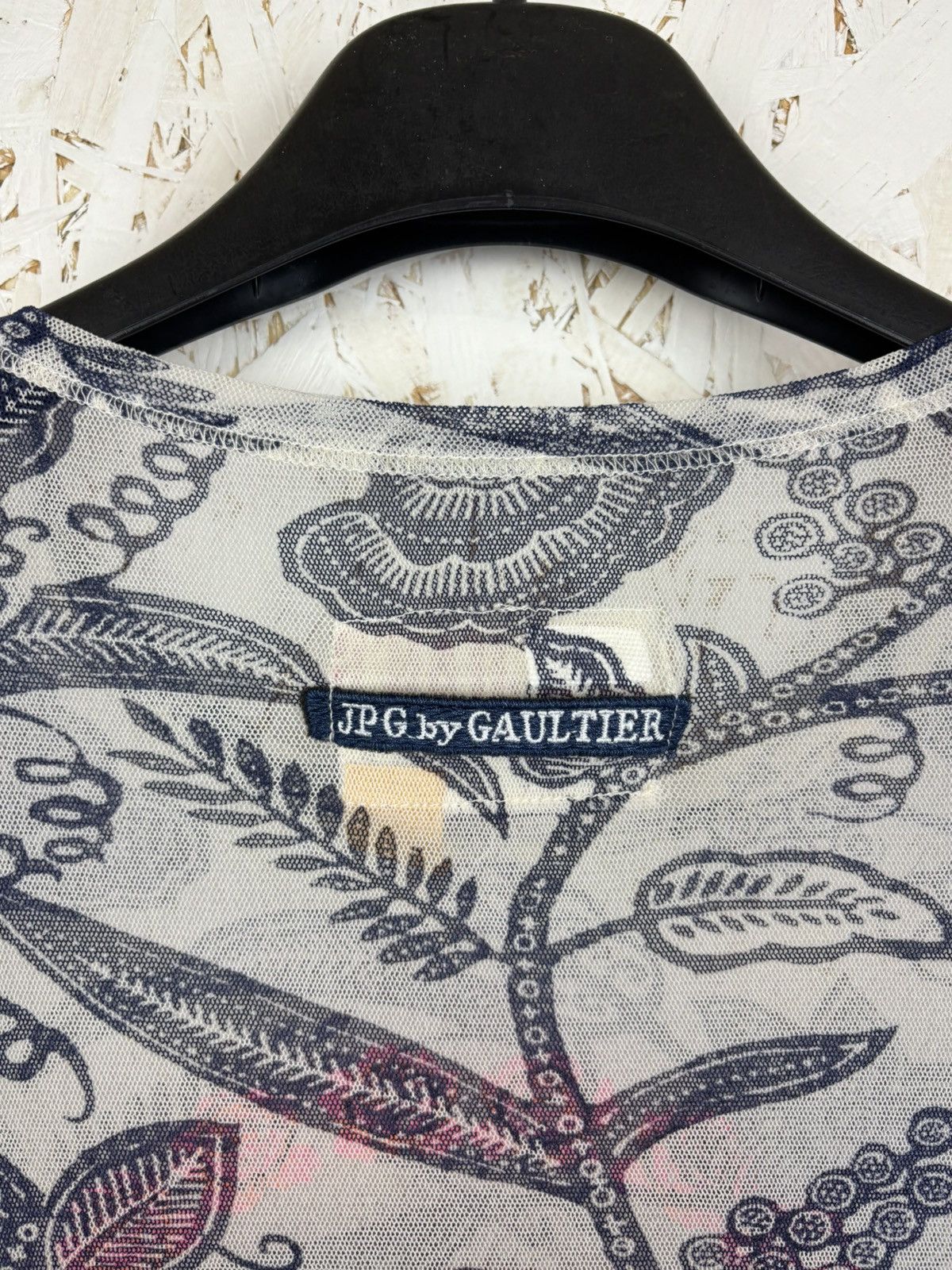Jean Paul Gaultier Vintage Jean Paul Gaultier JPG La Mujer Mesh Top Long Sleeve Size L / US 10 / IT 46 - 7 Thumbnail