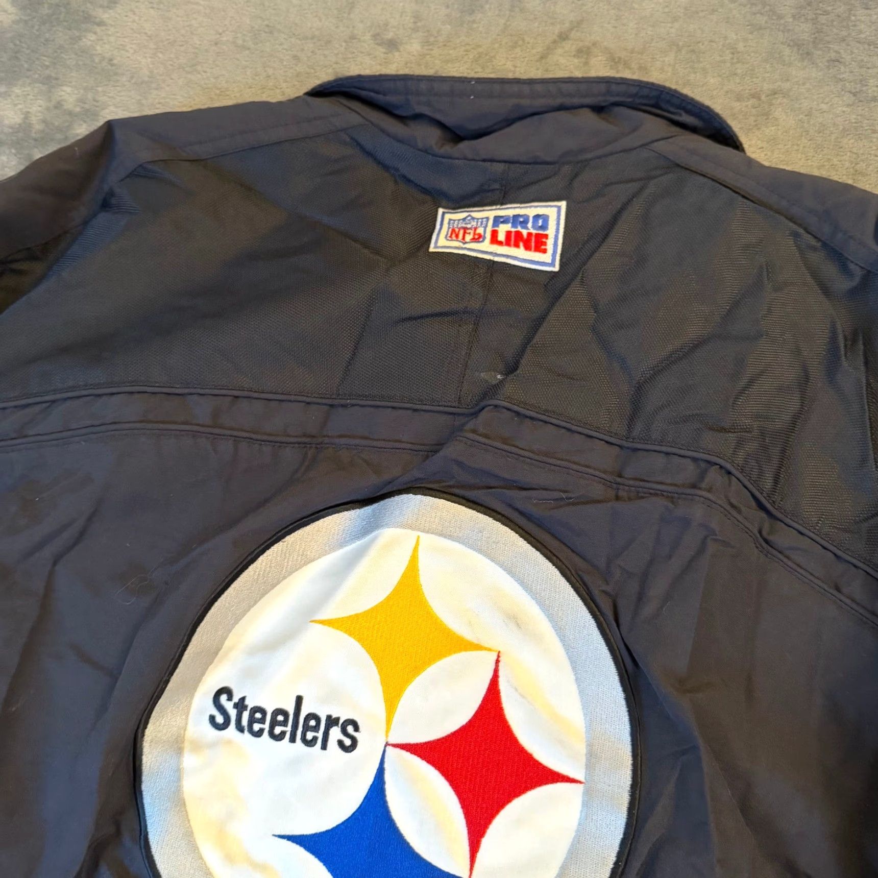Nike VINTAGE Nike Pittsburgh Steelers NFL Pro Line Full Zip Jacket Men's Large Black Size US L / EU 52-54 / 3 - 7 Thumbnail