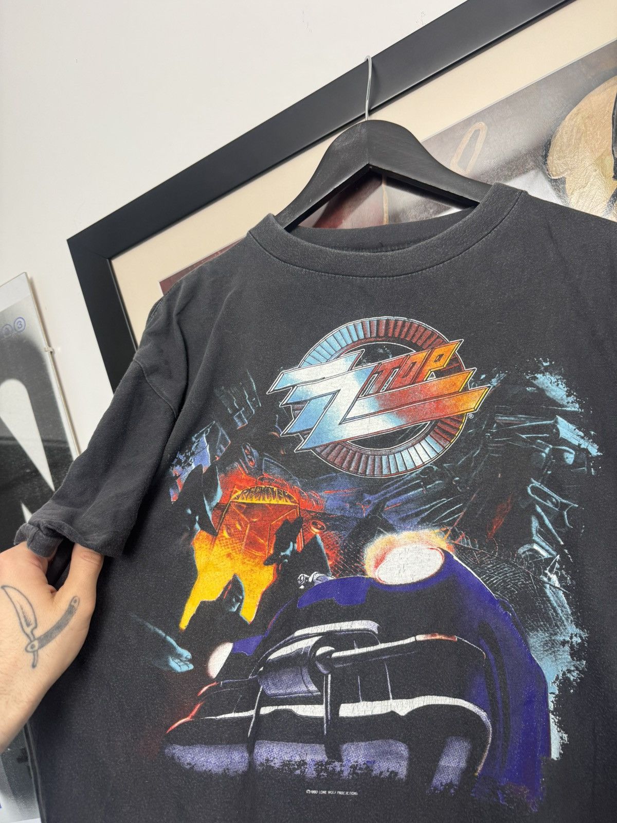 Band Tees Vintage 90s Og 1991 ZZ Top Recycler World Tour Band Rock Tee Size US XL / EU 56 / 4 - 4 Thumbnail