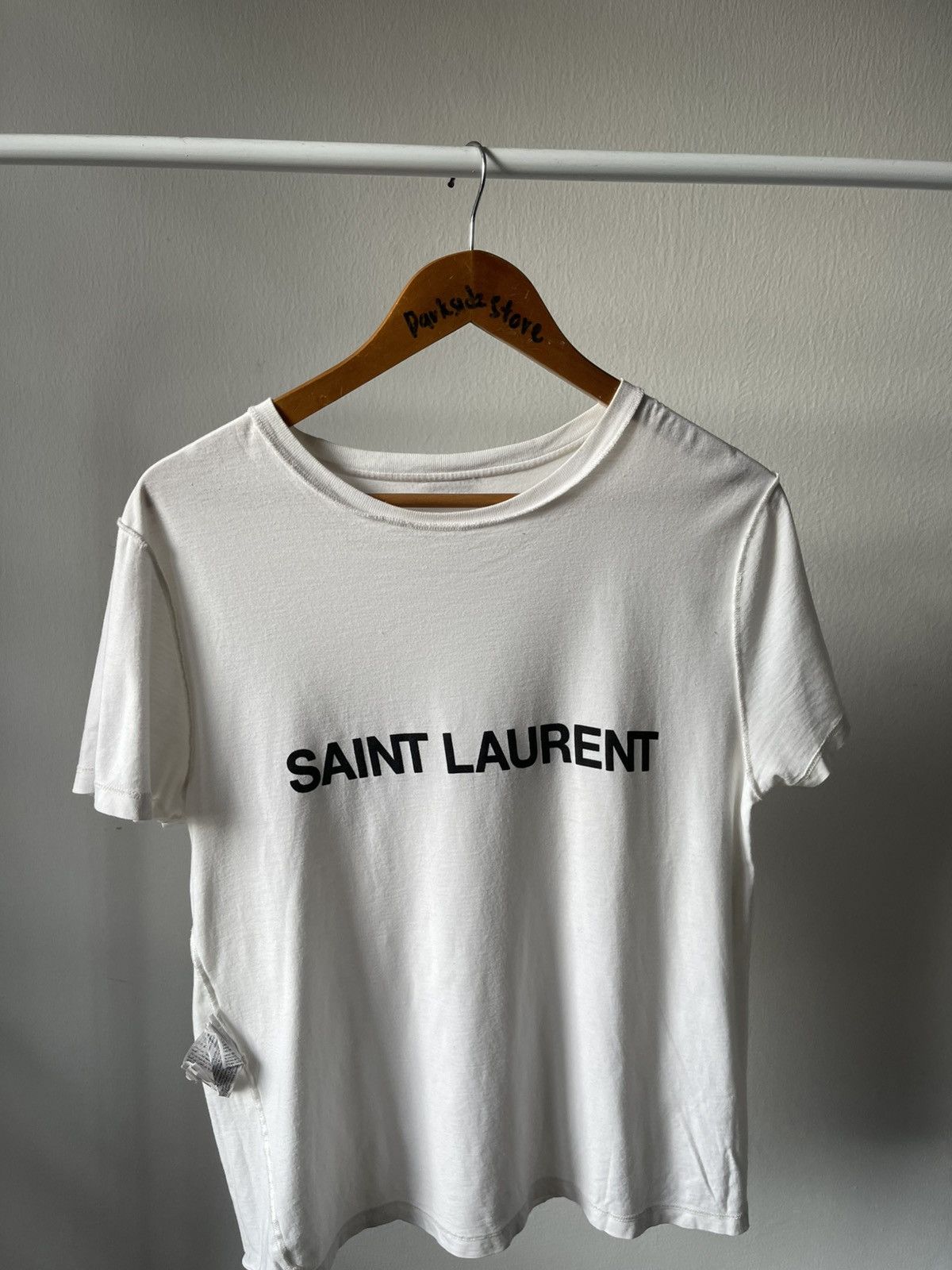 Saint Laurent Paris 2021 Saint Laurent Paris Reverse Tee Size US S / EU 44-46 / 1 - 8 Thumbnail