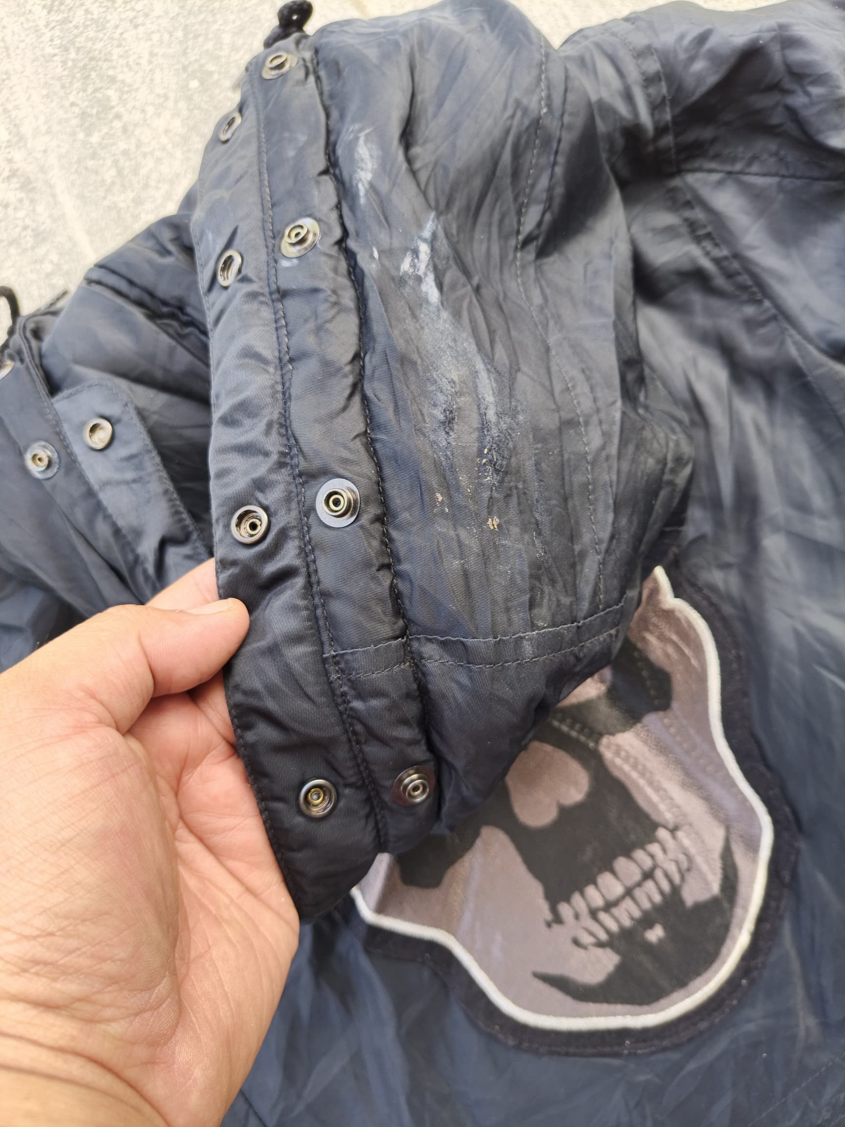 Lucien Pellat-Finet Lucien Pellat-Finet Skull Patched Hooded Bomber Jacket Size US XS / EU 42 / 0 - 5 Thumbnail