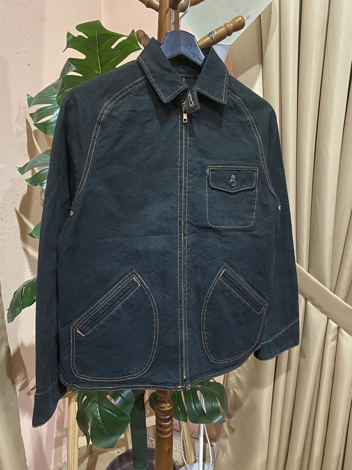 United Arrows United Arrows Pink Label Black Contrast Stitch Utility Jacke Size US S / EU 44-46 / 1 - 3 Thumbnail