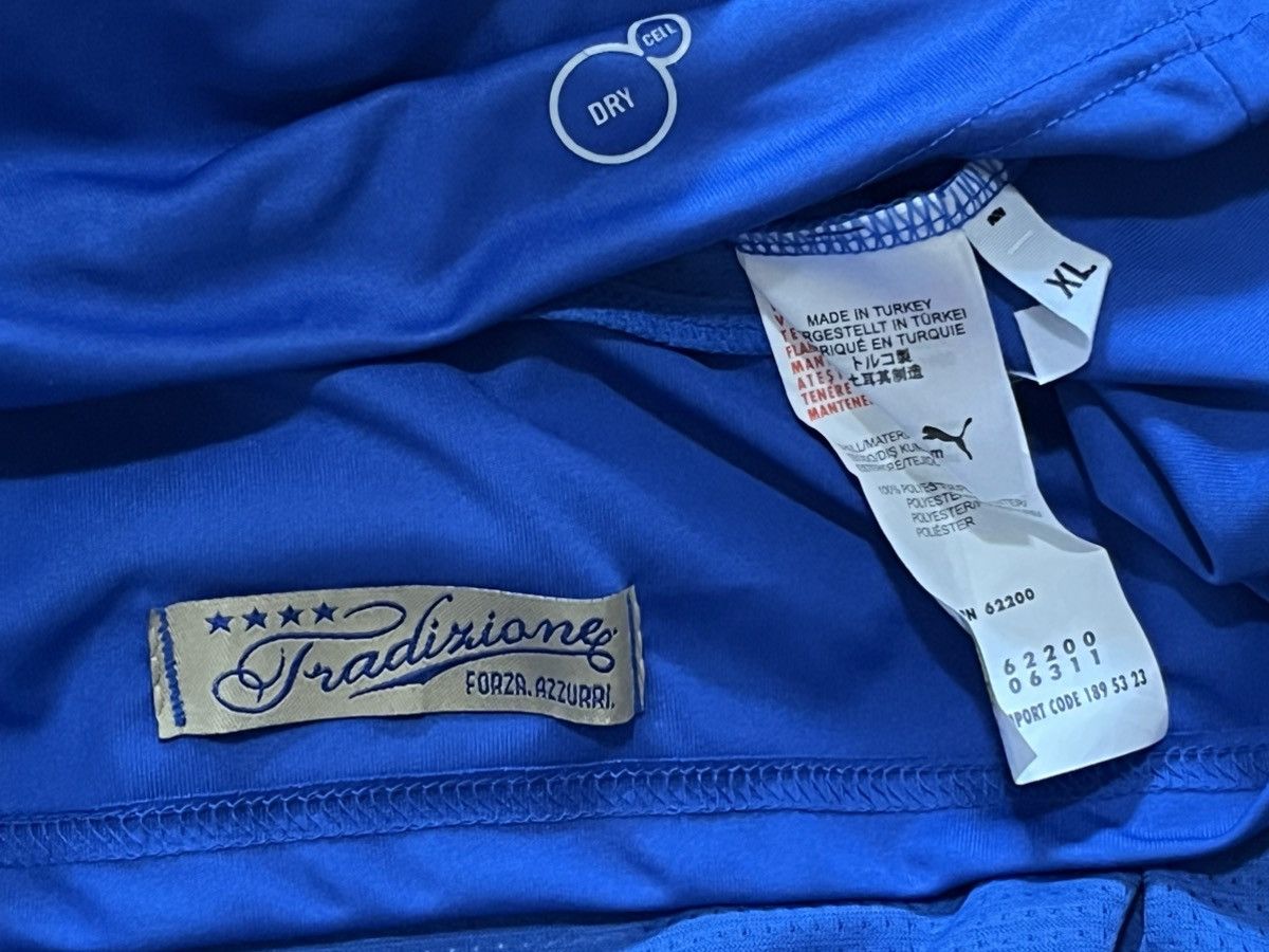 Puma 2014 Italy Puma home kit Azzurri blue soccer jersey Large XL Size US L / EU 52-54 / 3 - 8 Thumbnail