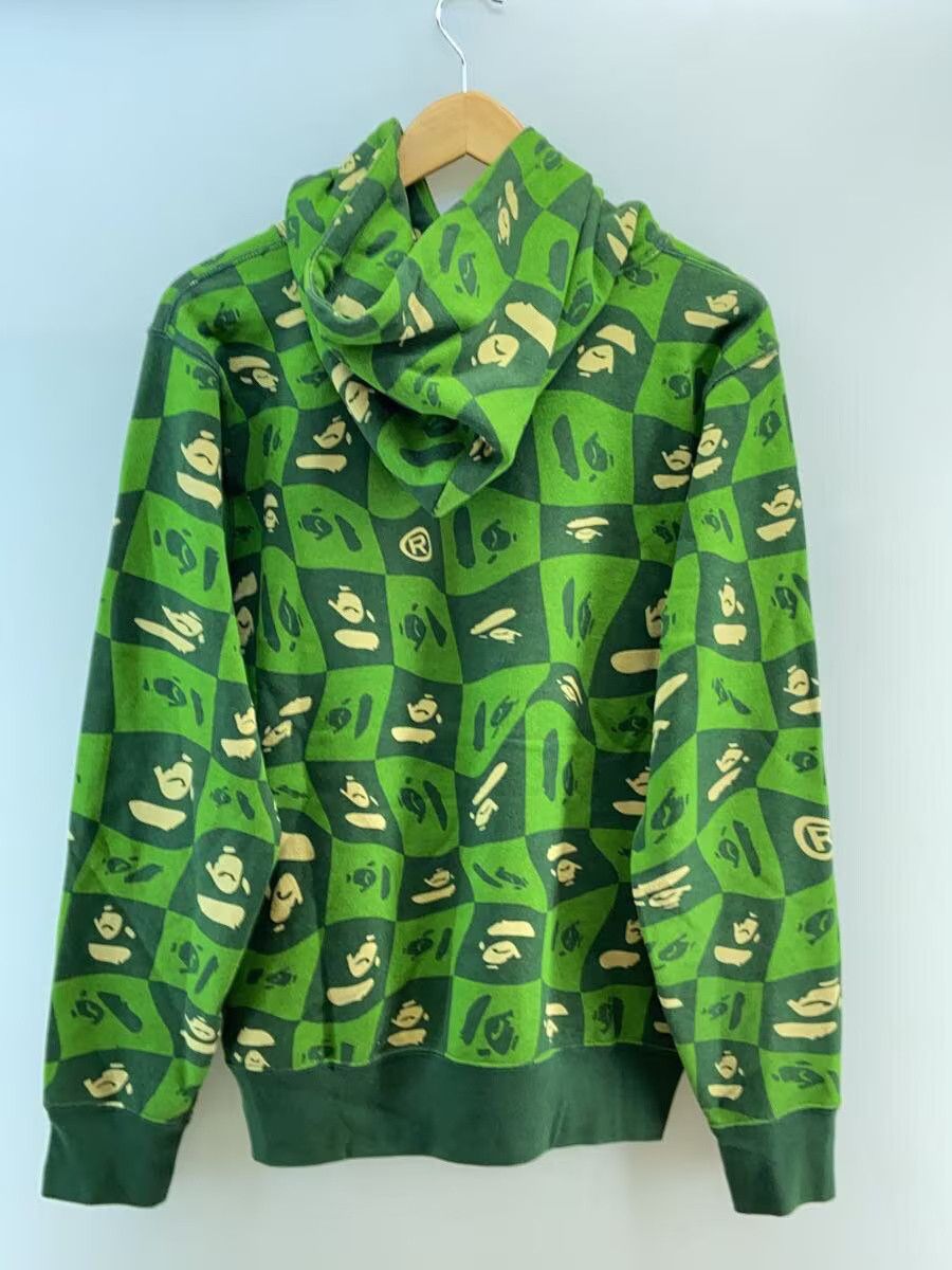 Bape A Bathing Ape Monogram Cotton Fleece Hoodie Green Size US M / EU 48-50 / 2 - 2 Thumbnail