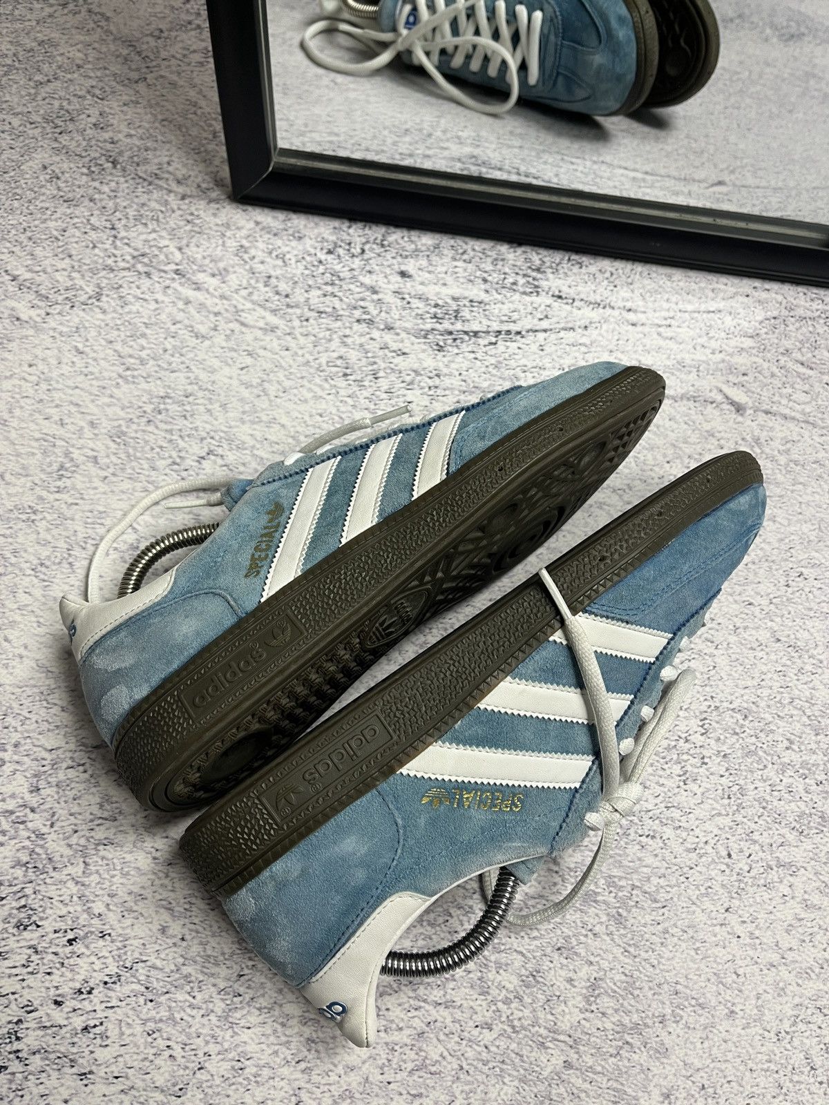 Adidas × Vintage Vintage 2012 Adidas Spezial Y2k Blue Sneakers Streetwear Size US 9 / EU 42 - 4 Thumbnail