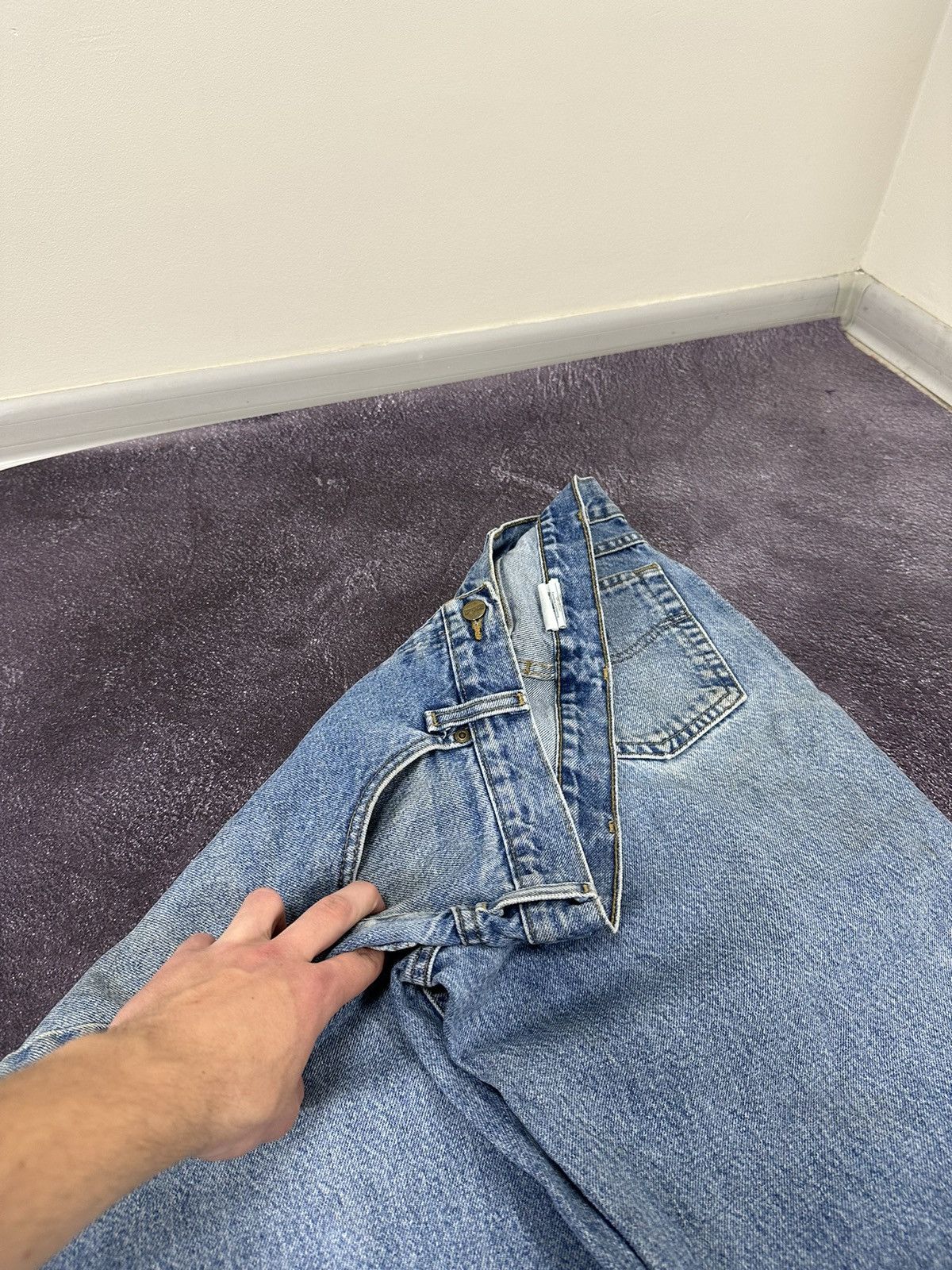 Carhartt Vintage Carhartt USA Light Blue Denim Faded Opium Work Jeans Size US 36 / EU 52 - 7 Thumbnail