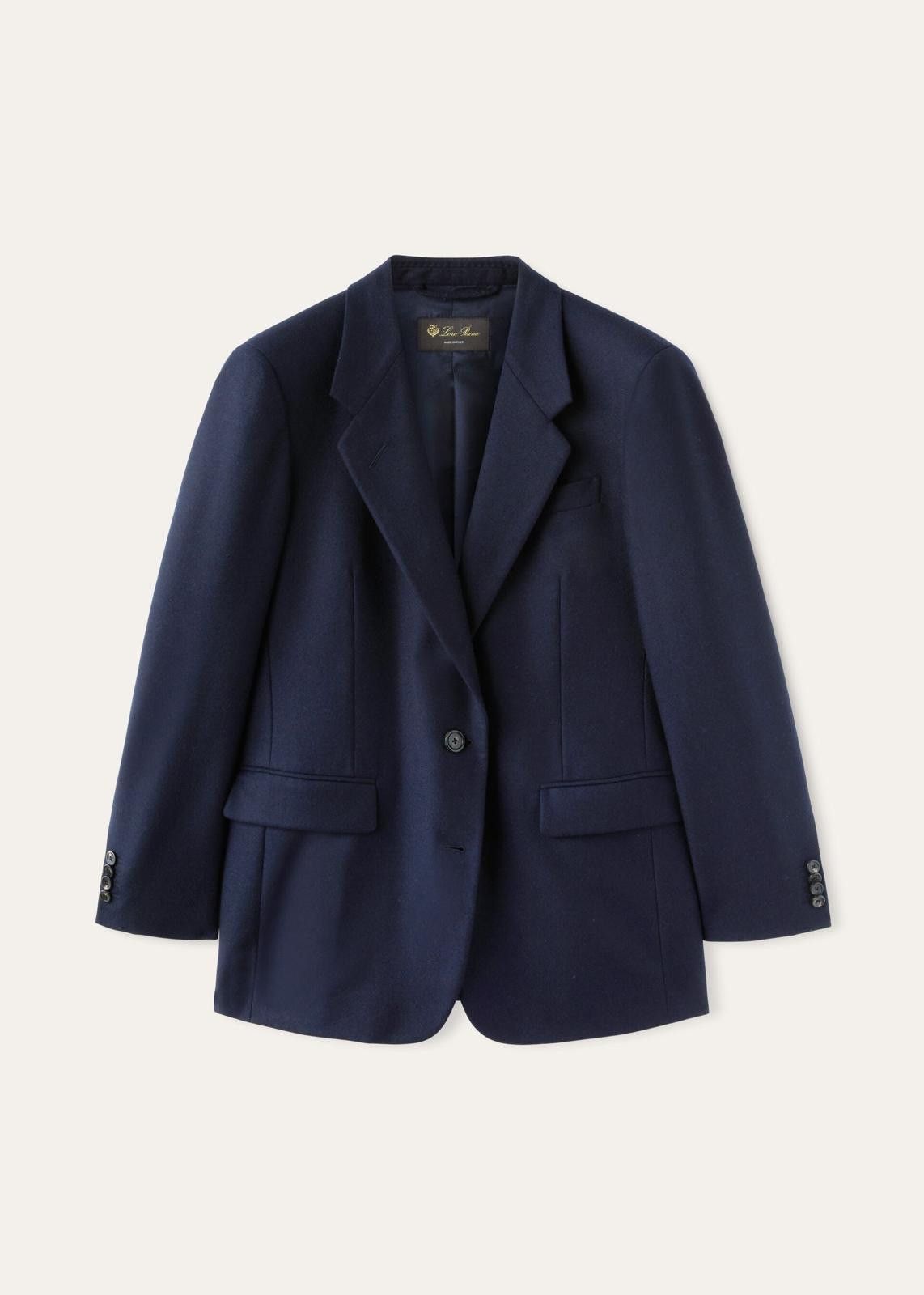 Loro Piana o1srvl11e0125 FAN6957 Belia Jacket in Navy Blue Size S / US 4 / IT 40 - 1 Thumbnail
