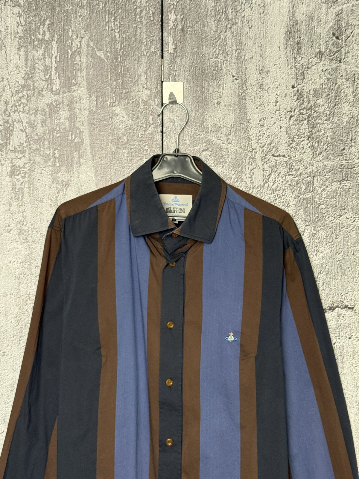 Vivienne Westwood Vintage Vivienne Westwood Striped Button Long Sleeve Shirt Size US L / EU 52-54 / 3 - 2 Thumbnail