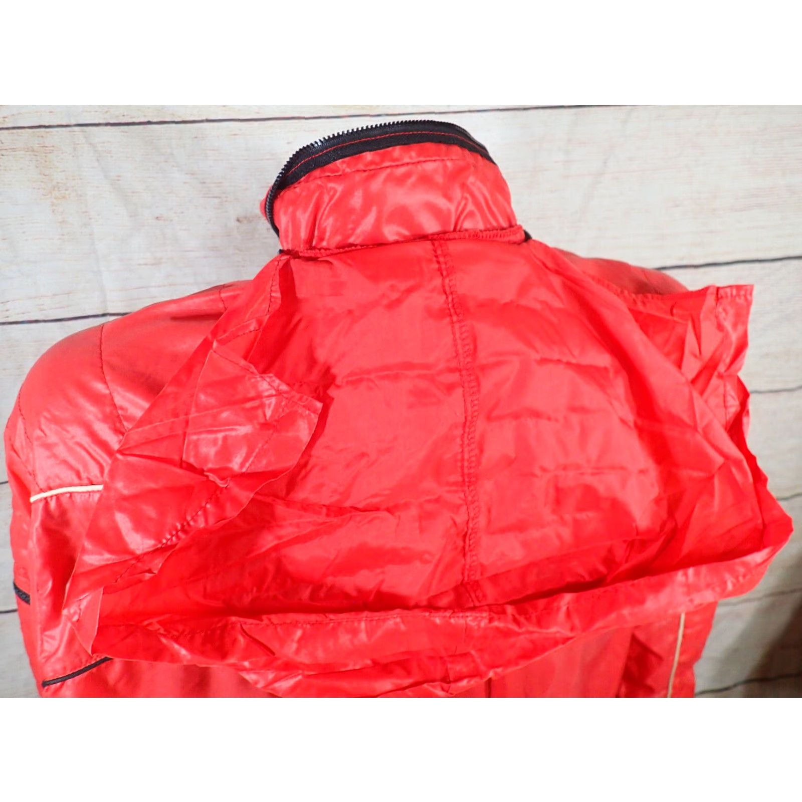 Vintage VINTAGE 70s Style Auto Competition Racing Satin Jacket Windbreaker 1 World Champion Red Large Men's Size US L / EU 52-54 / 3 - 6 Thumbnail