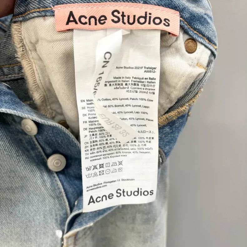 Acne Studios acne studios Blue ink-wash jeans 2504-Nextarrow Size US 32 / EU 48 - 4 Thumbnail