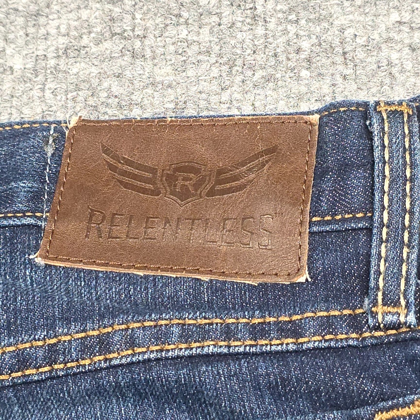 Ariat Ariat Men’s Relentless Relaxed Fit Jeans 30x32 Blue Straight Jeans Men 30 Inseam 30 Regular Fit 5-Pocket Denim Cotton Vintage No Size US 30 / EU 46 - 4 Thumbnail