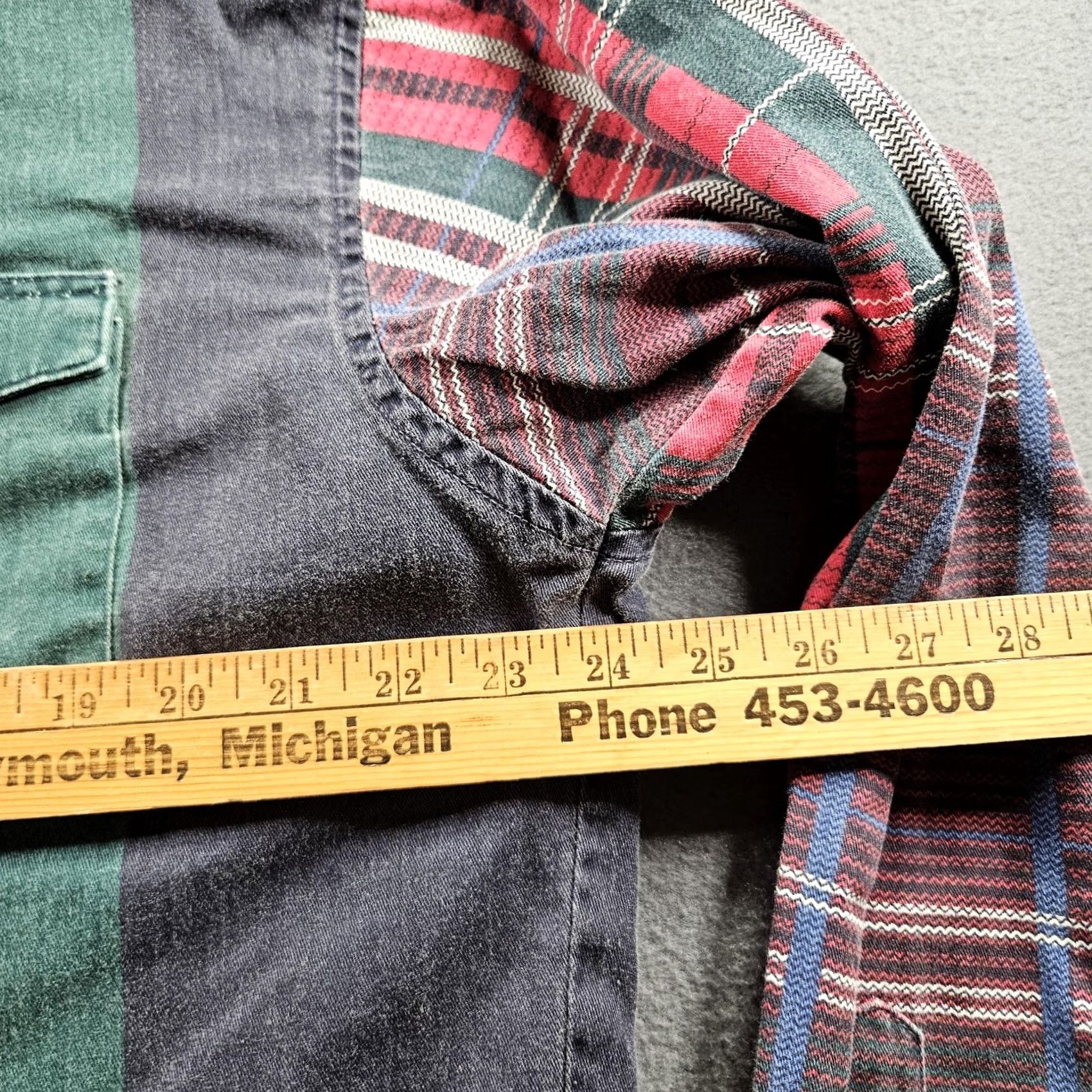 Wrangler Wrangler Mens Large Multicolor Plaid Button Down Long Sleeve 90s - Size Size US L / EU 52-54 / 3 - 6 Thumbnail