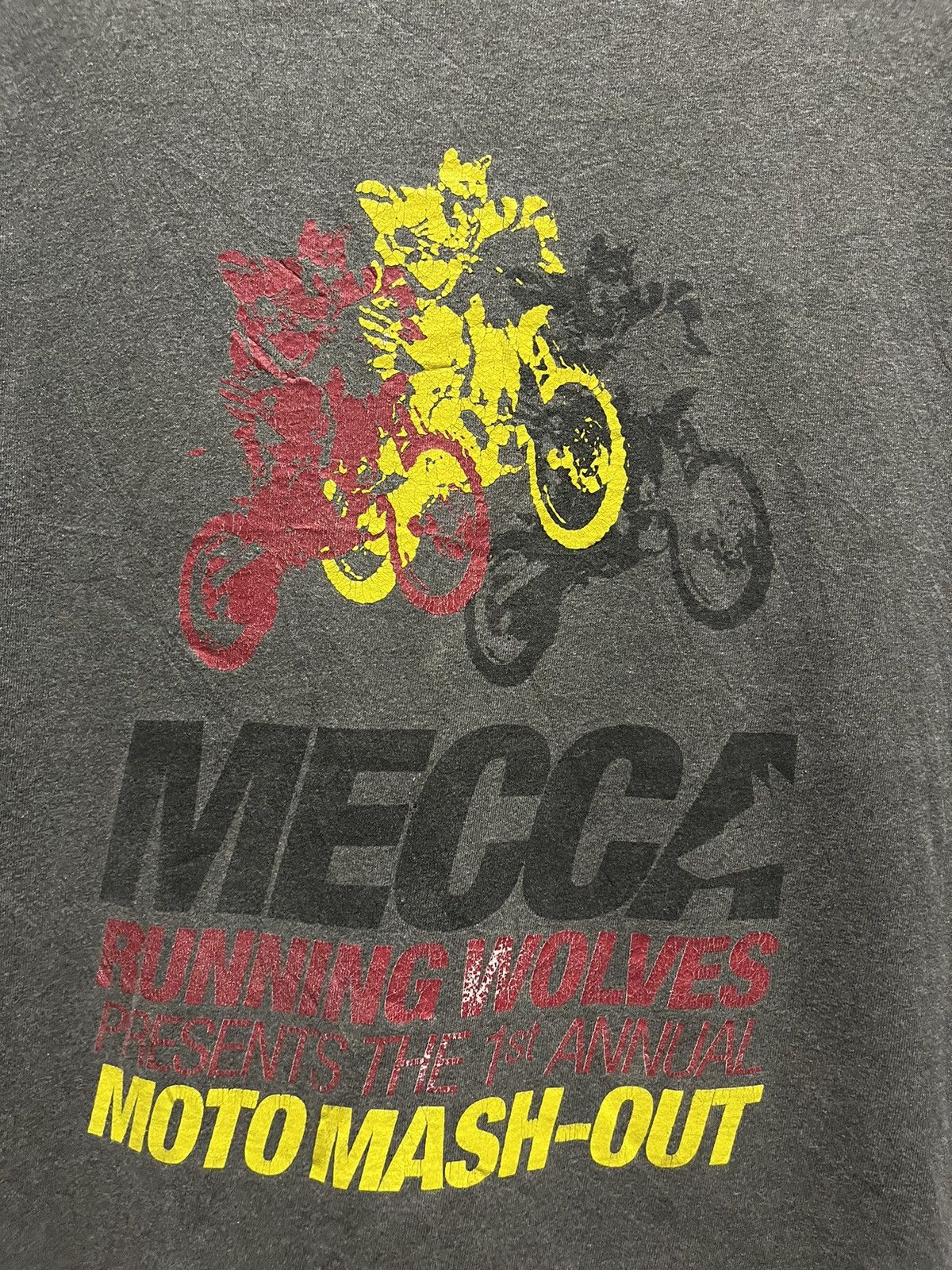 Mecca Mecca Running Wolves Moto Mash-Out Tee Size US L / EU 52-54 / 3 - 3 Thumbnail