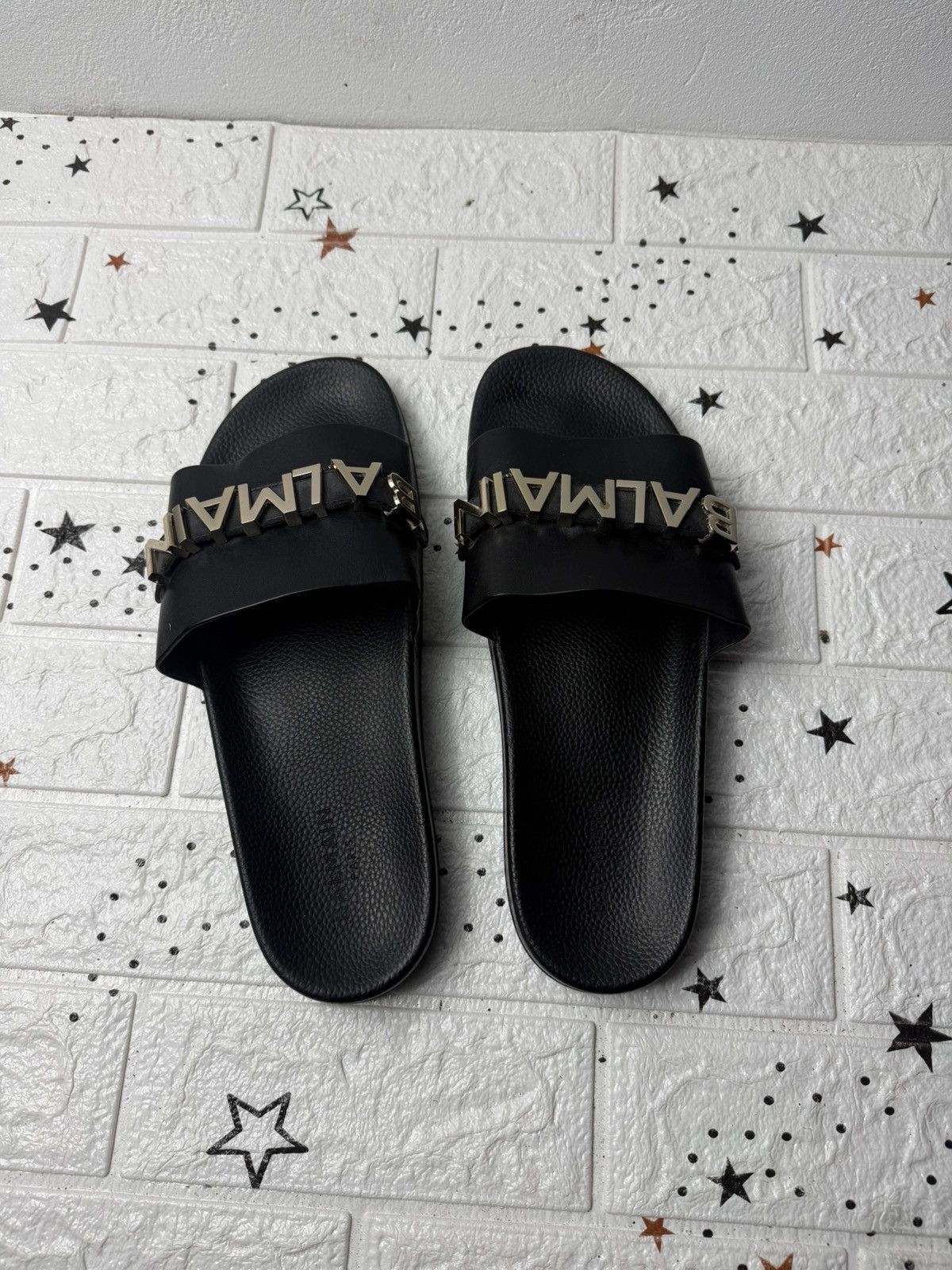 Balmain BALMAIN FLIP FLOPS slides US10 UK8 EUR43 Black Size US 10 / EU 43 - 1 Thumbnail