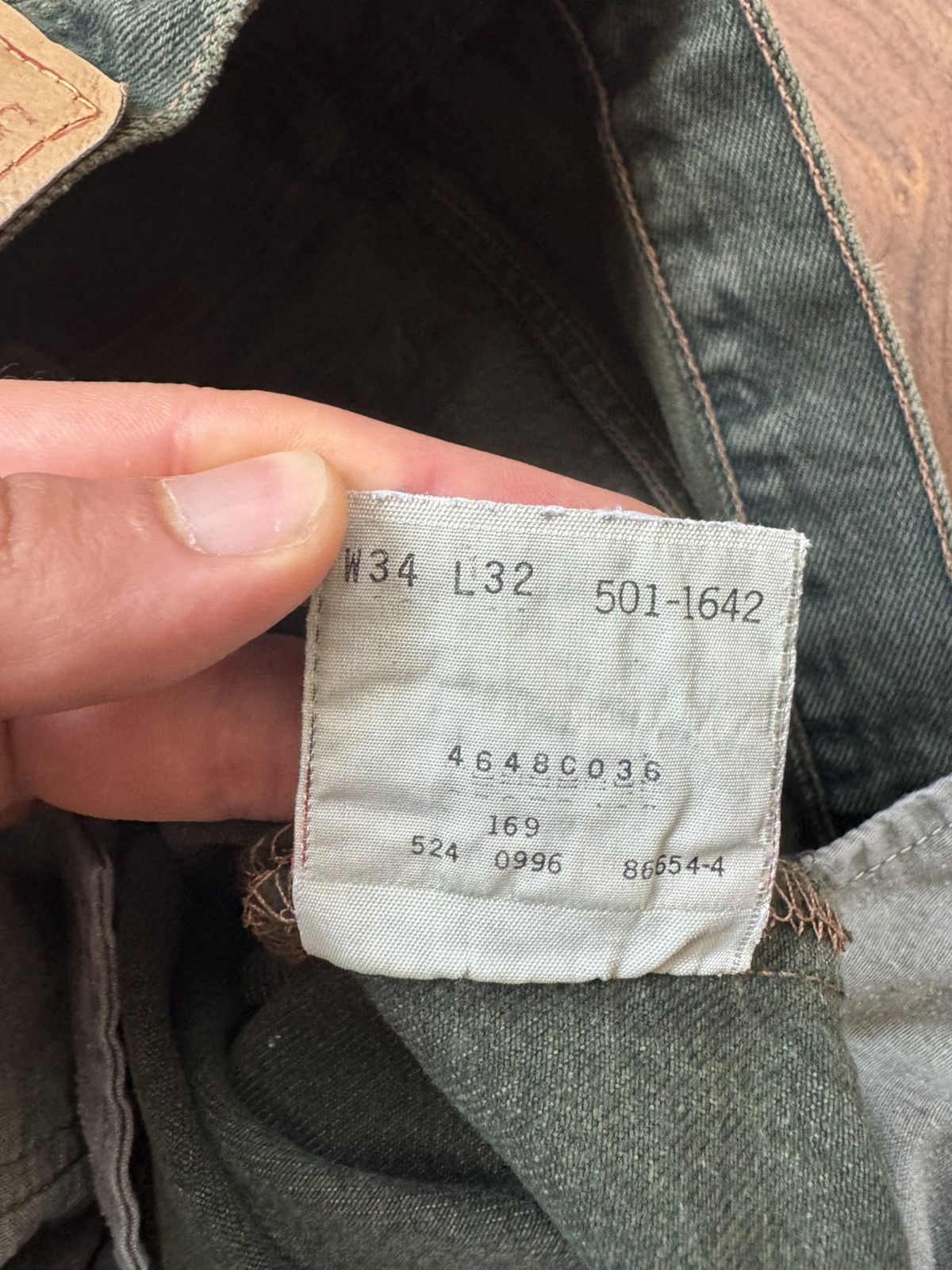 Levi's Vintage Clothing Vintage 90s Levi's 501 Green Denim Jeans Size US 34 / EU 50 - 8 Thumbnail