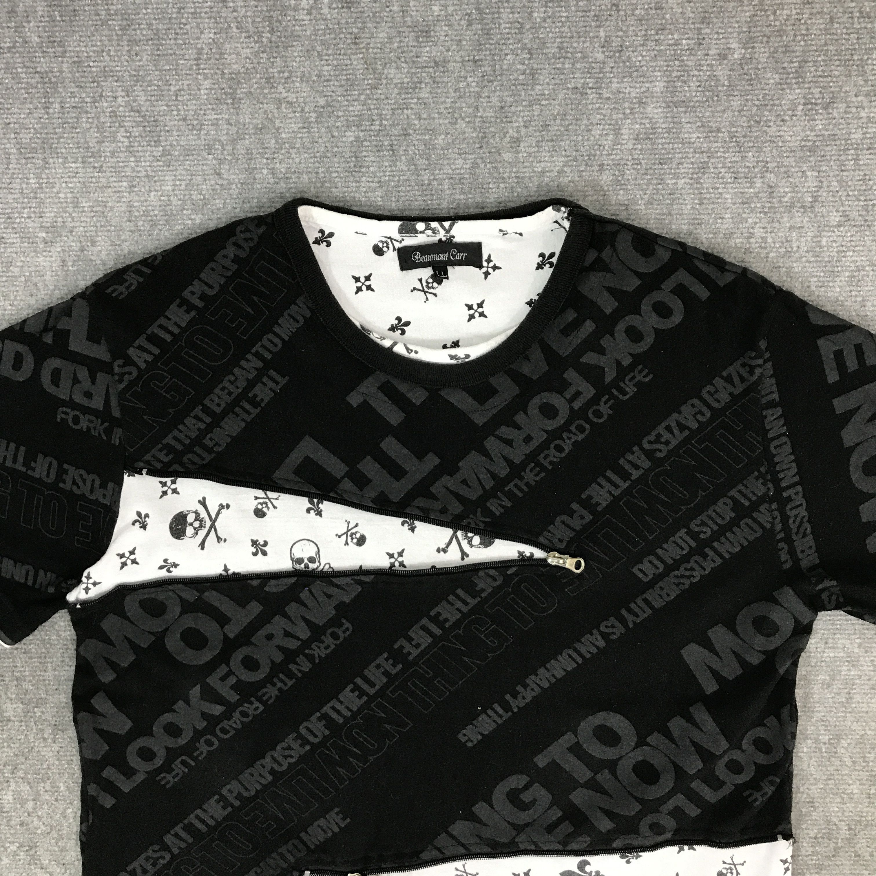 If Six Was Nine BEAUMONT CARR DESIGN ZIP SKULL T-SHIRT Size US L / EU 52-54 / 3 - 2 Thumbnail