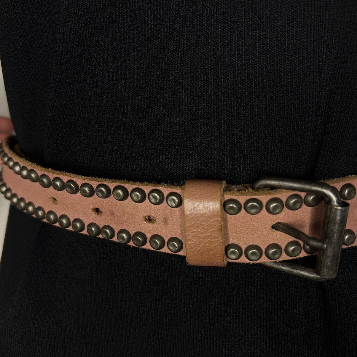 Vintage Brown Studded Western Belt Size ONE SIZE - 2 Thumbnail